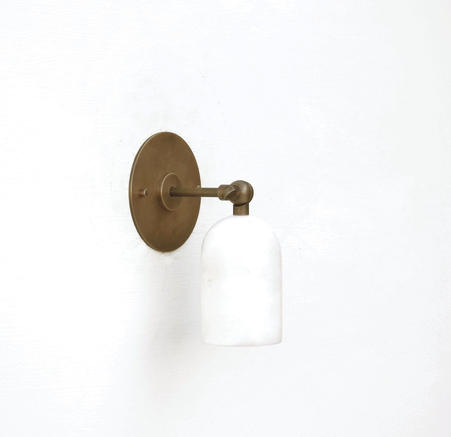 Brass Wall Sconce light - Brass Wall Sconce Light - Brass Wall Sconce with Alabaster Shade, UL Listed No.0491
