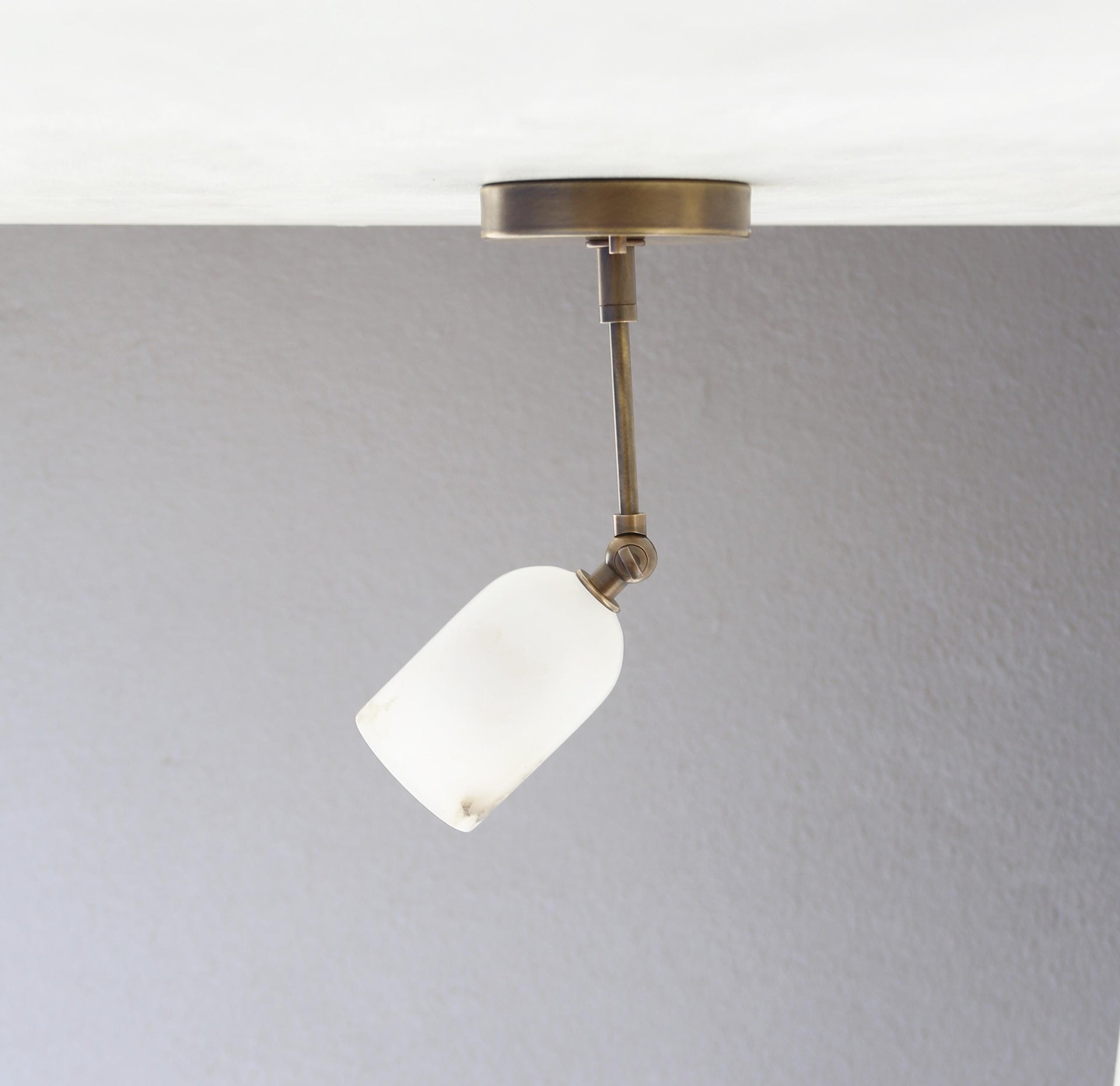 Spotlight, Ceiling spot light, Alabaster spot light, Stone ceiling light, UL Listed No.0498