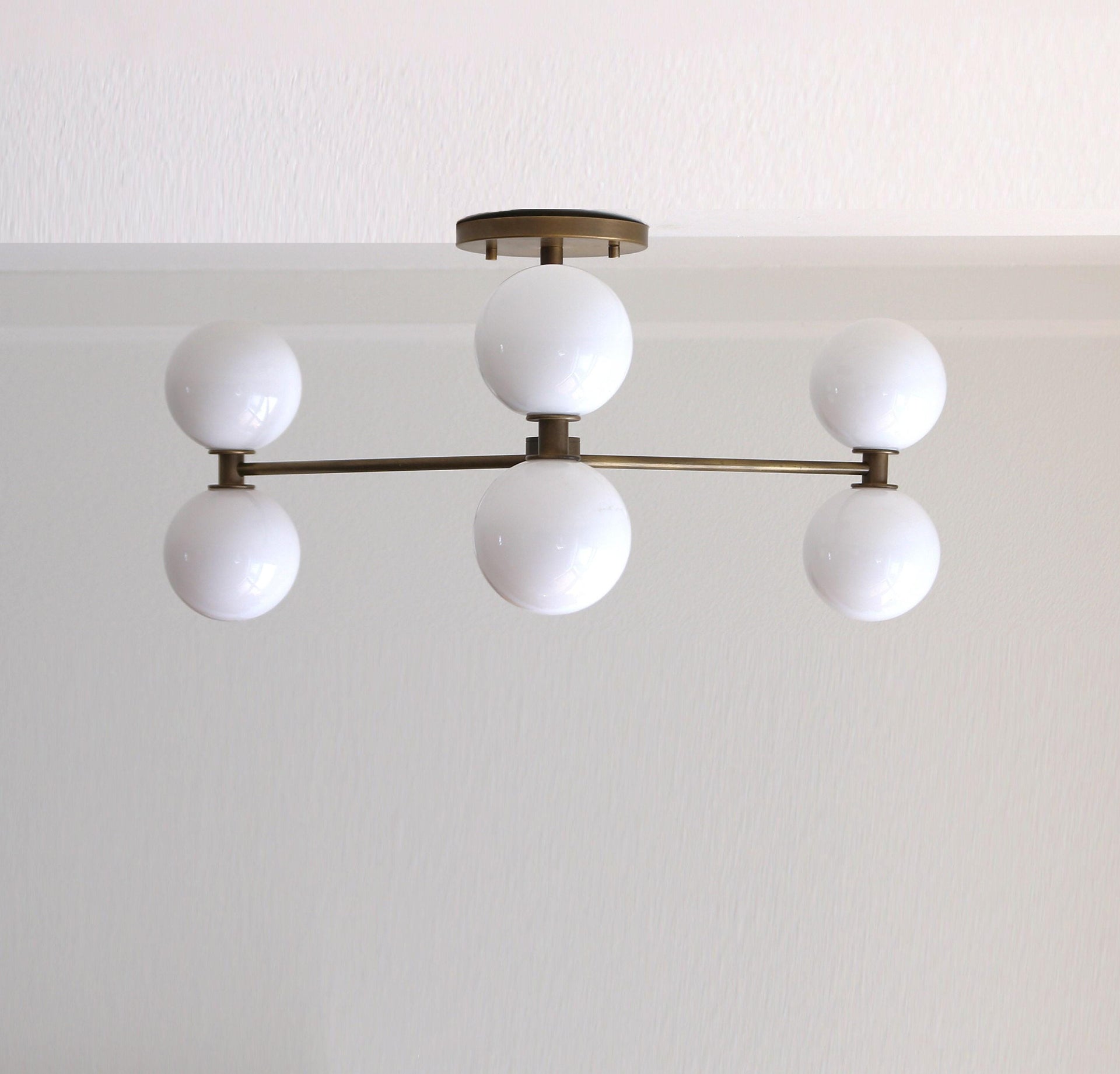 Brass Chandelier, Modern Brass Sputnik Chandelier, Mid-century Modern Sputnik, UL Listed No.0352