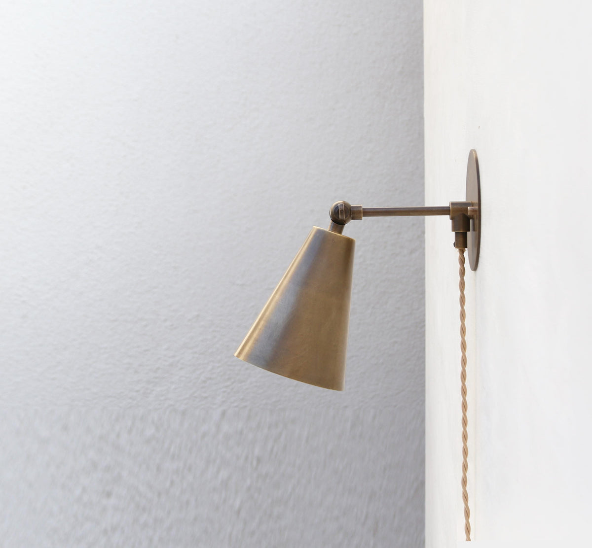 Plug In Wall Sconce light, Modern brass light, Classic wall sconce light , Plug-in Sconce Light No.0550