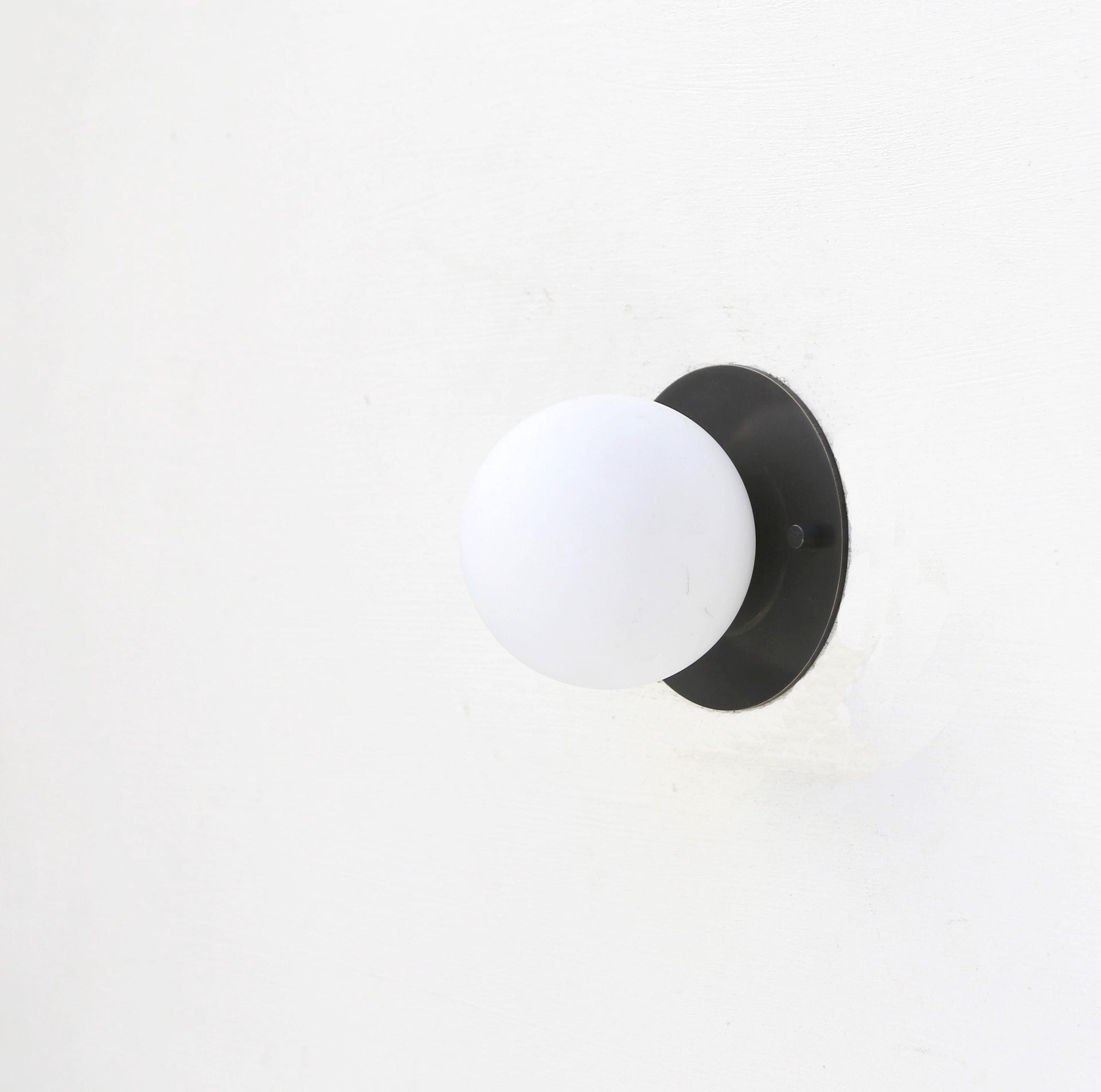 Wall Sconce/Flush mount Ceiling  Light, Mid Century Wall Sconce/Ceiling   Light with white glass  shade/ No. PPQsmall