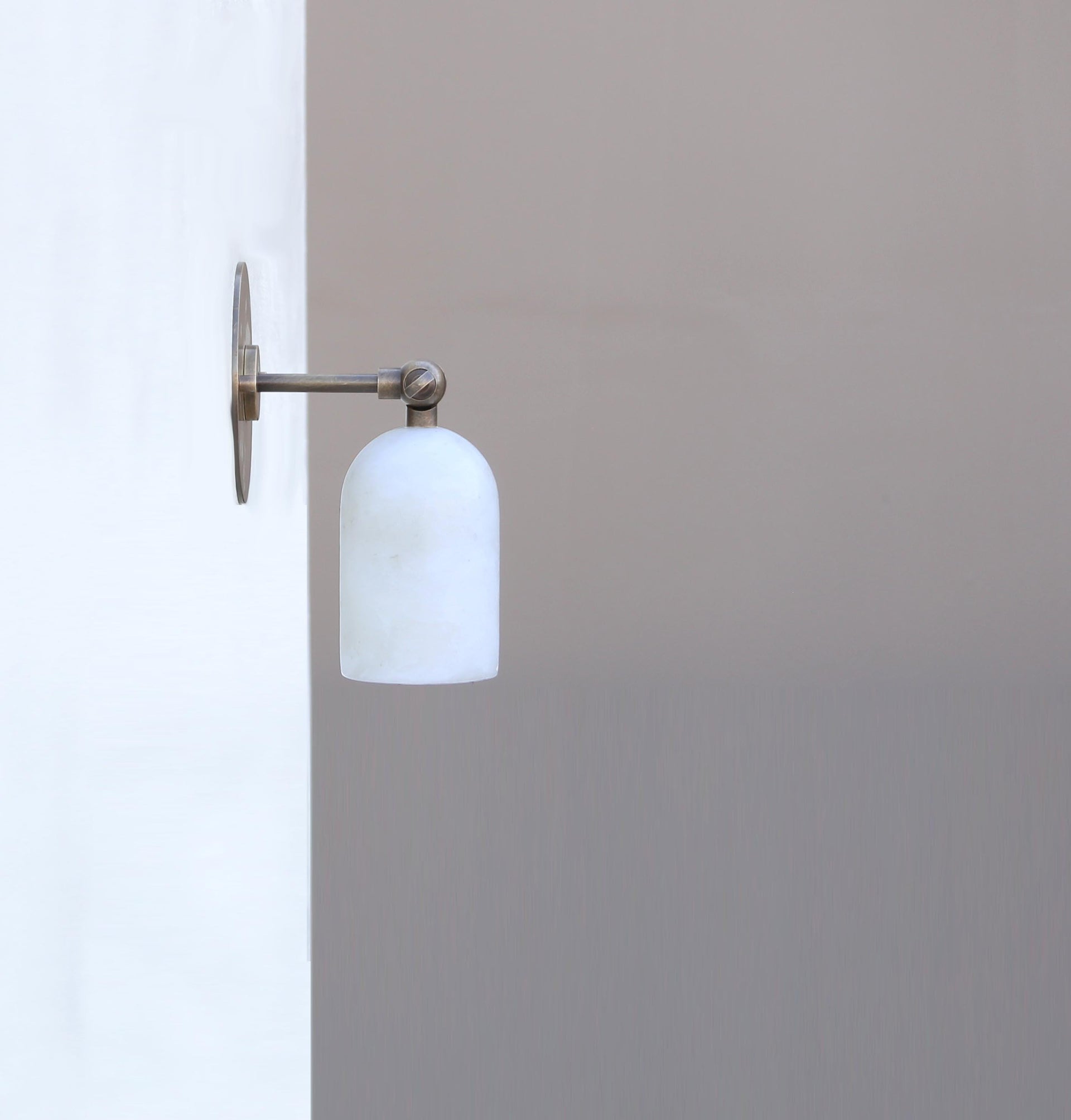 Brass  Wall Sconce light - Brass Wall Sconce Light- Brass Wall Sconce with Alabaster Shade