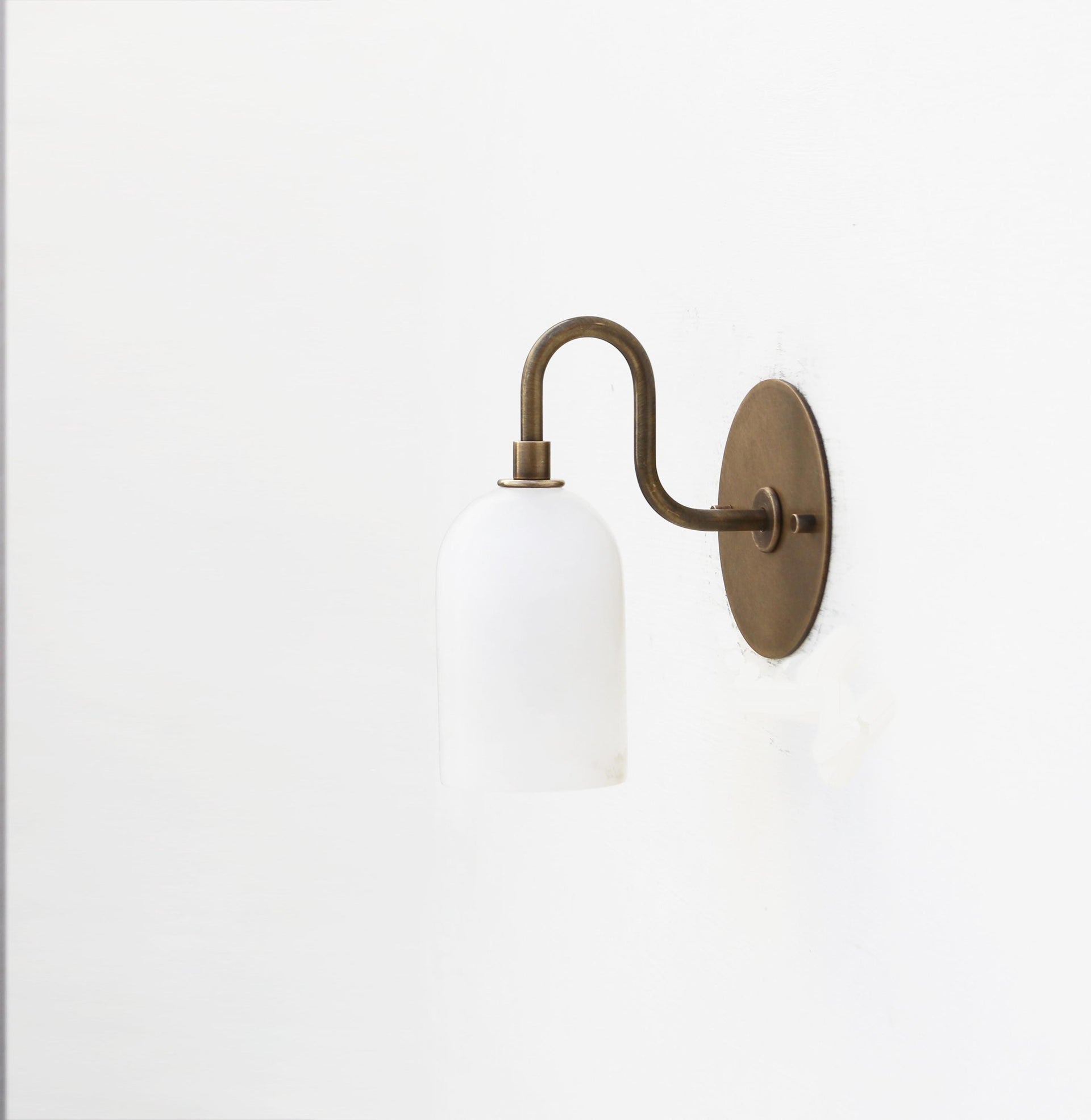 Brass  Wall Sconce light - Brass Wall Sconce Light- Brass Wall Sconce with Alabaster Shade