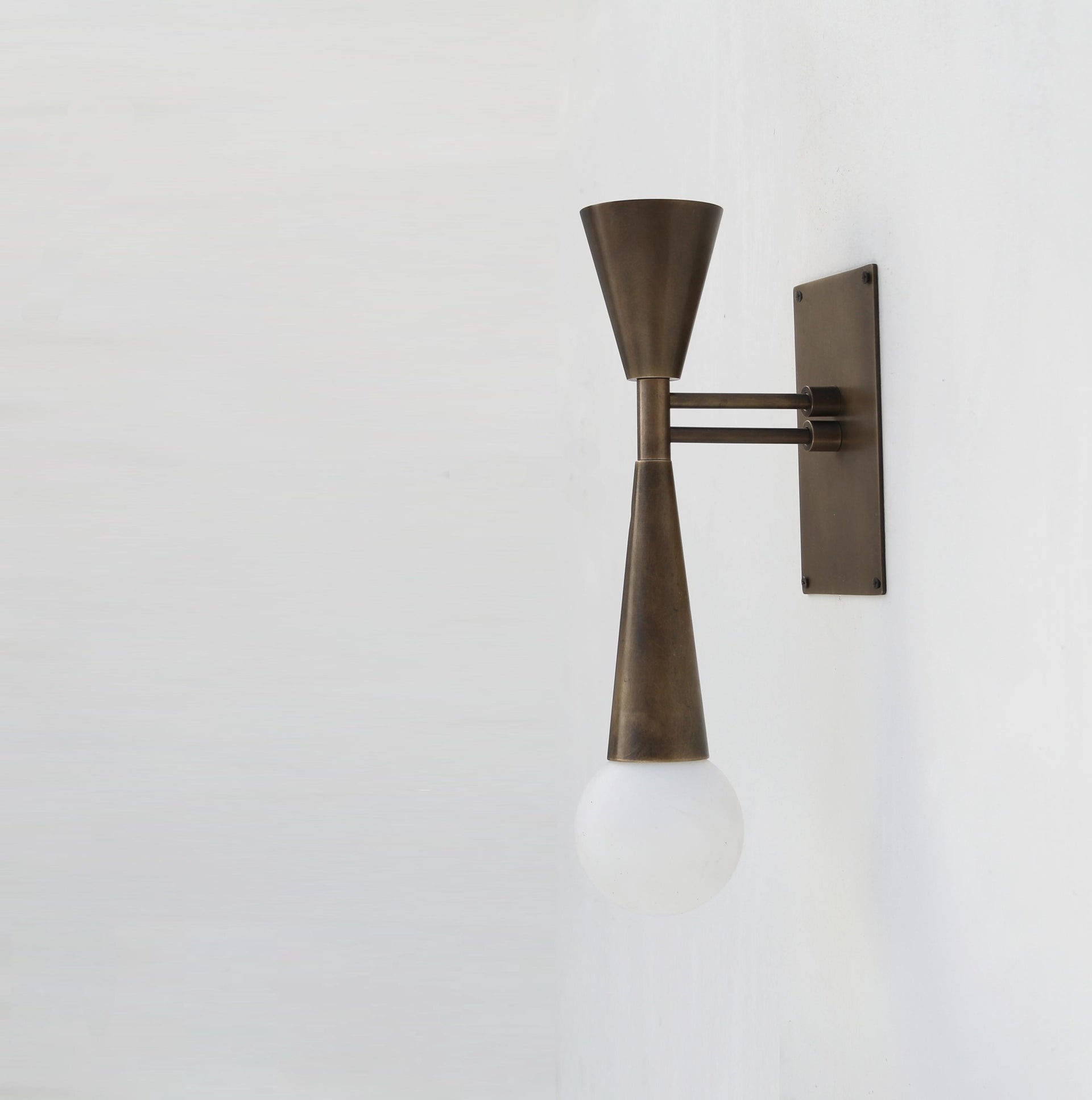 Brass Wall Sconce light, Modern brass light, Industrial style brass wall sconce light, UL Listed, No.0064