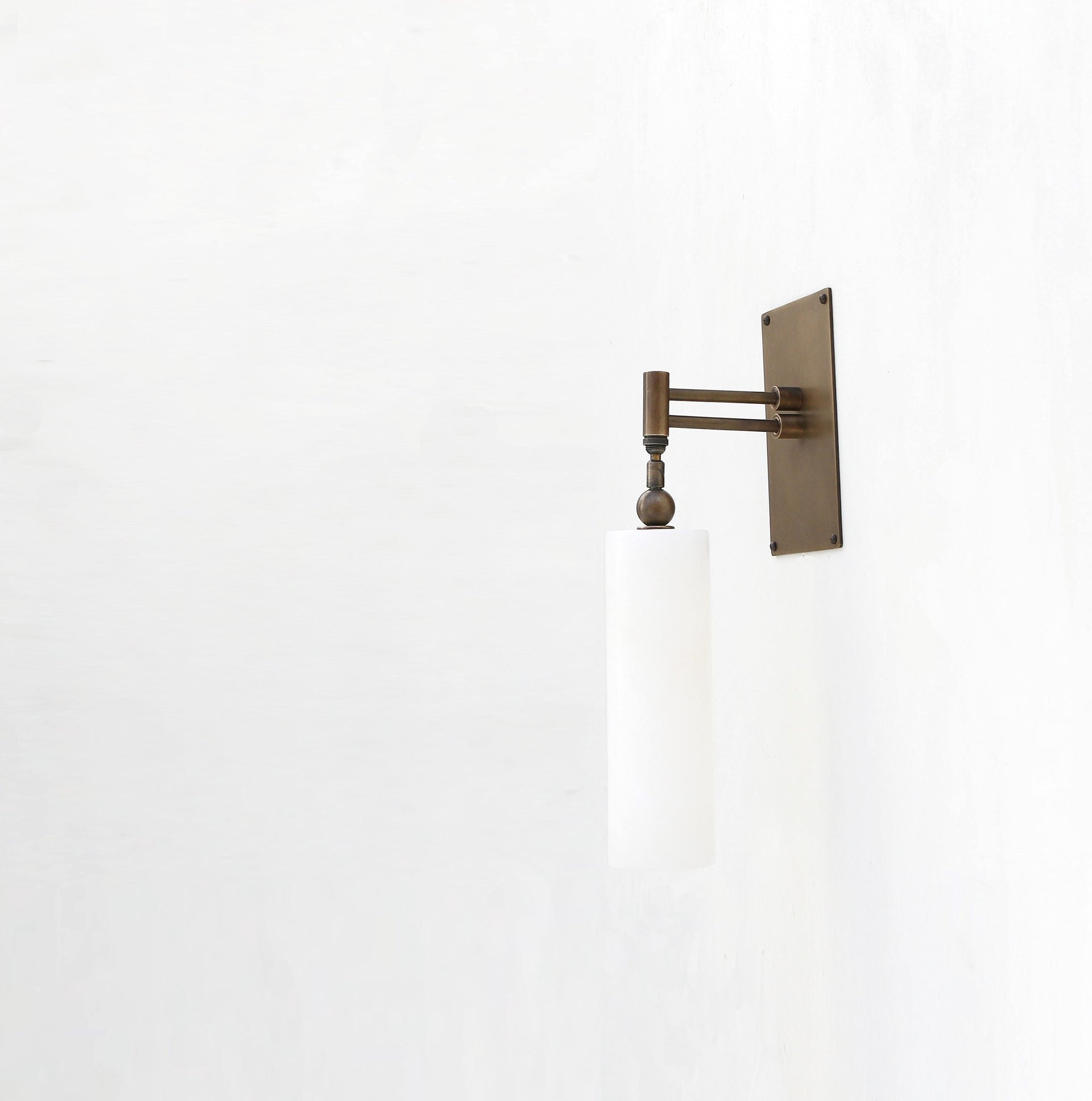 Brass  Wall Sconce light - Brass Wall Sconce Light- Brass Wall Sconce with Alabaster Shade
