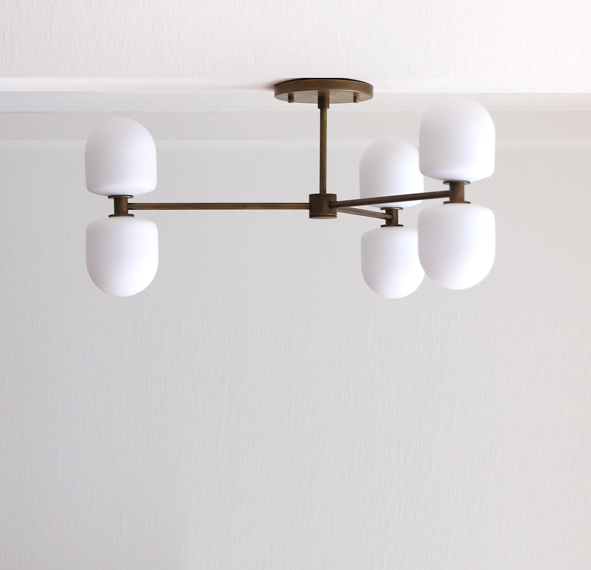 Brass Chandelier,  Modern Brass Sputnik Chandelier, Mid-century Modern Sputnik