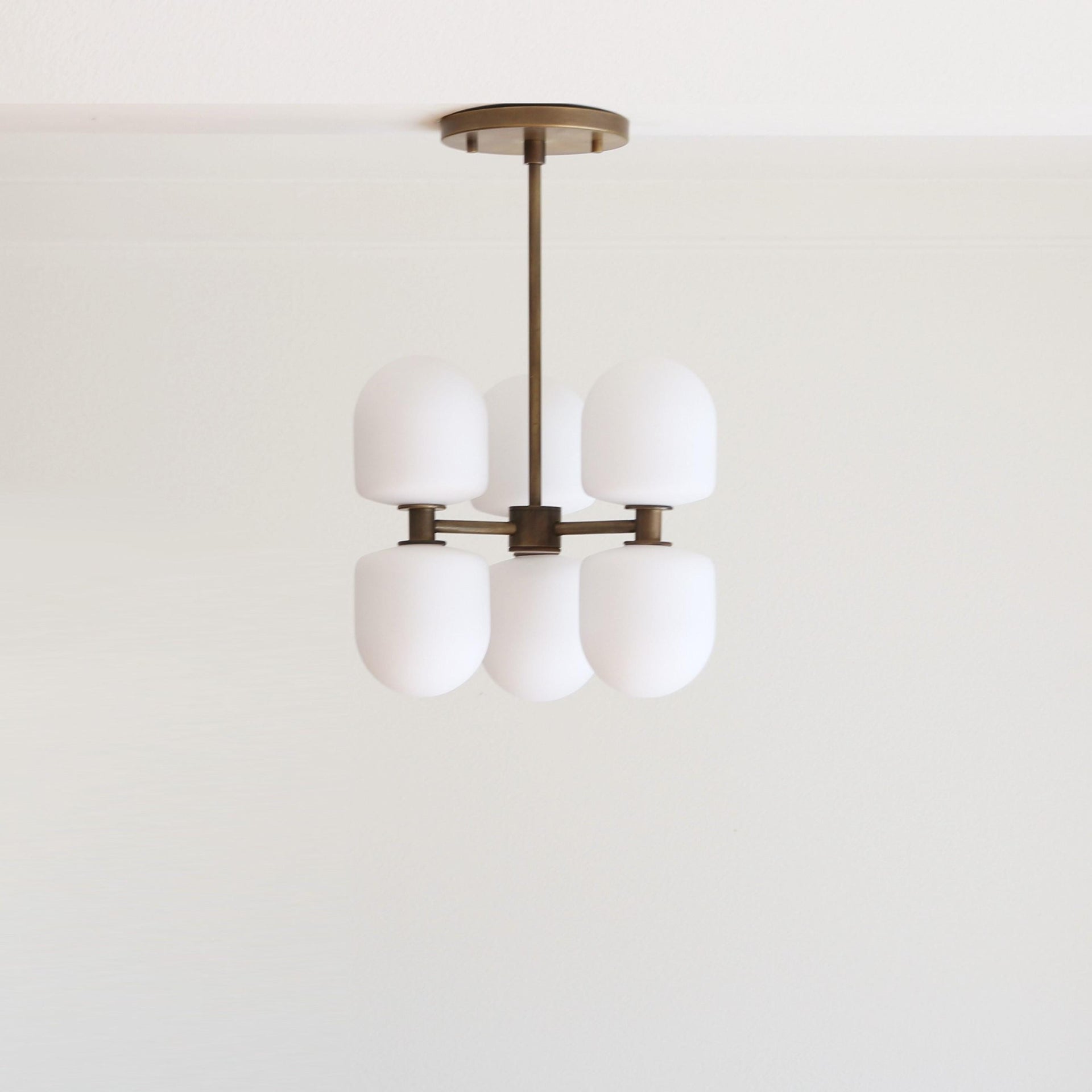 Brass Chandelier, Modern Brass Sputnik Chandelier, Mid-century Modern Sputnik LM2, UL Listed No.0351