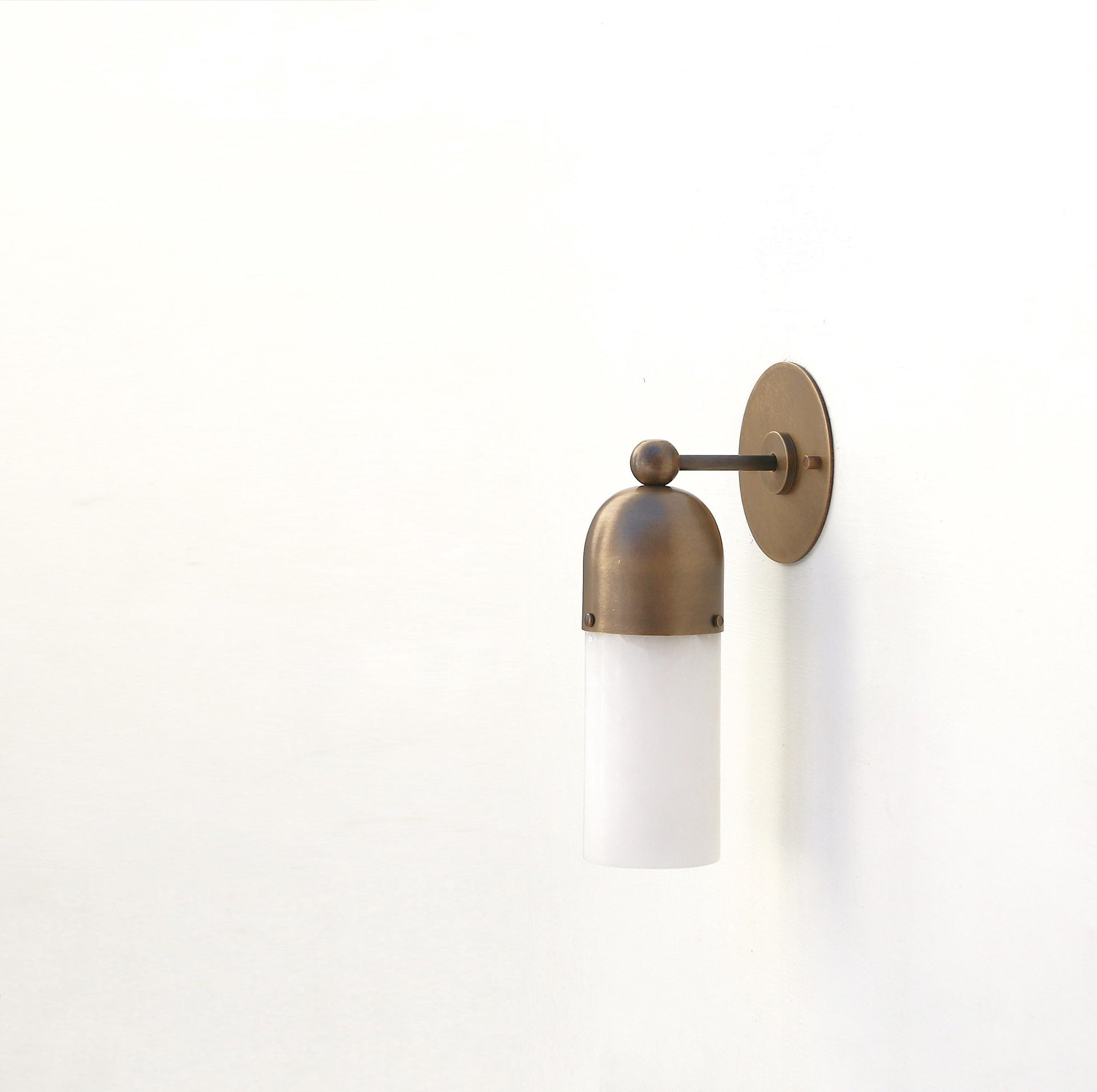 Brass Wall Sconce light -Vanity light-Brass Wall Sconce Light- Brass Wall Sconce with Alabaster Shade