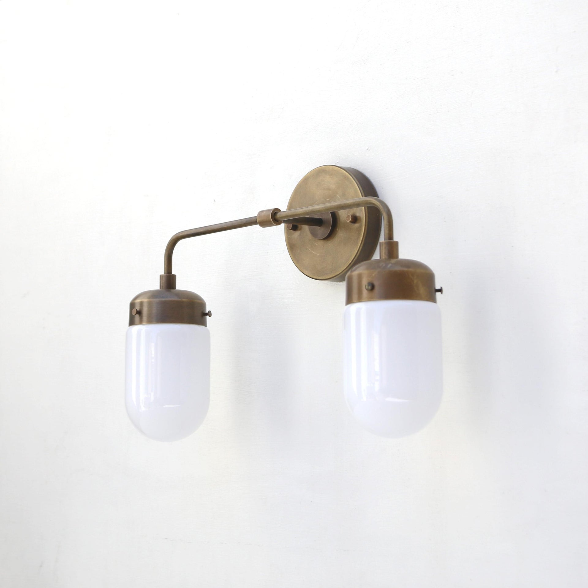 Bathroom Vanity Light,  Wall Sconce  light with brass shade, Minimal Sconce Light,  UL Listed. CLM, No.0304