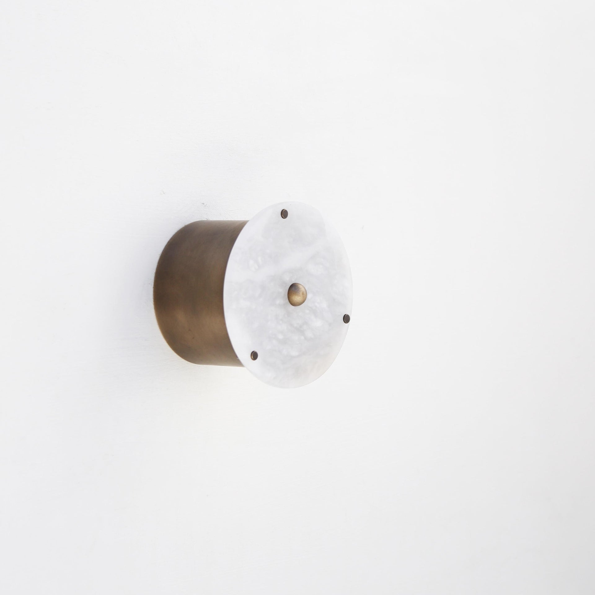 Brass ceiling Wall Sconce light - Brass Wall Sconce with Alabaster Shade, UL Listed No.0308