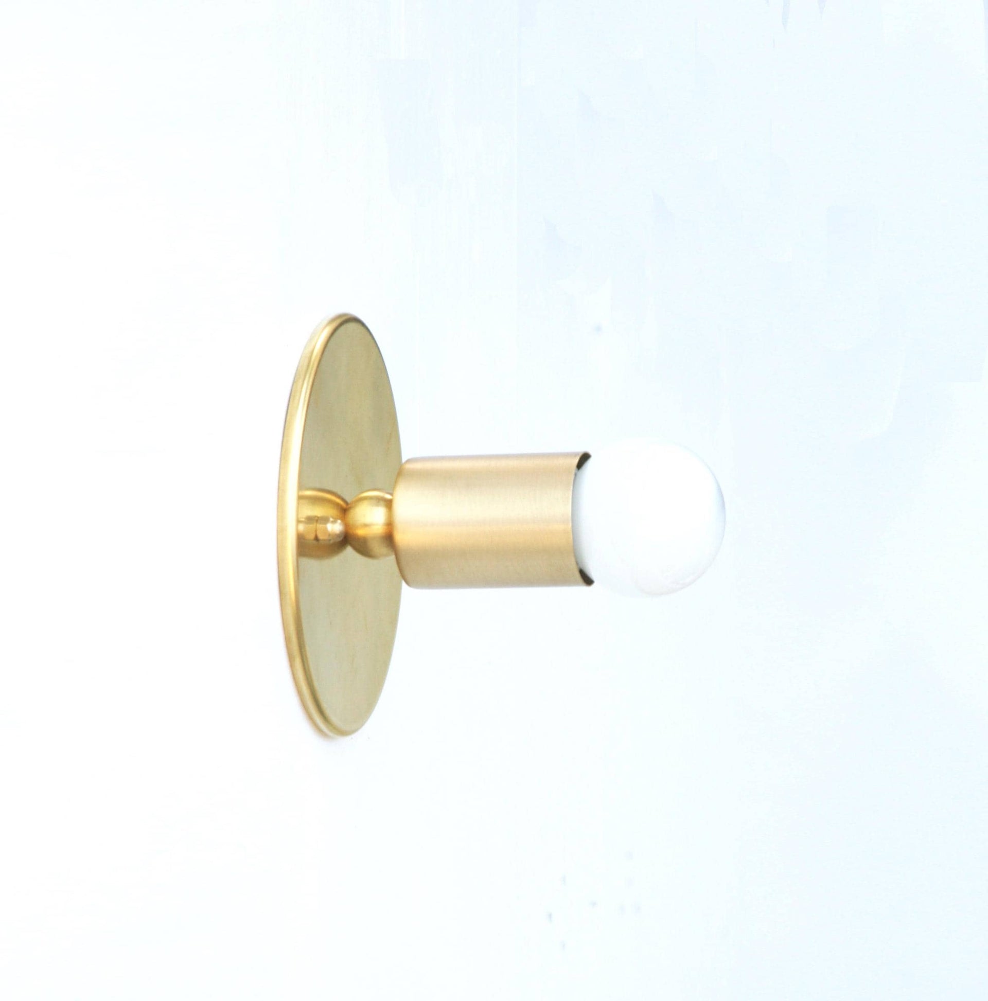 Minimal Brass Sconce Light, Brass Wall Sconce light with, Modern brass light, UL Listed No.0286