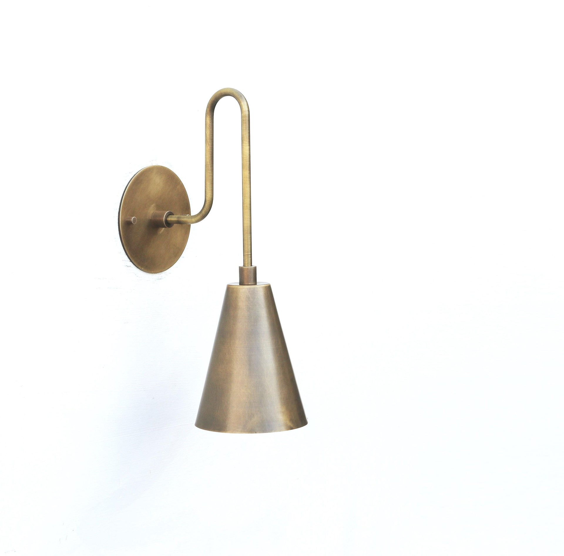 Brass Wall Sconce light - Casting Brass Wall Sconce Light - Minimal Sconce Light, UL Listed No.0096