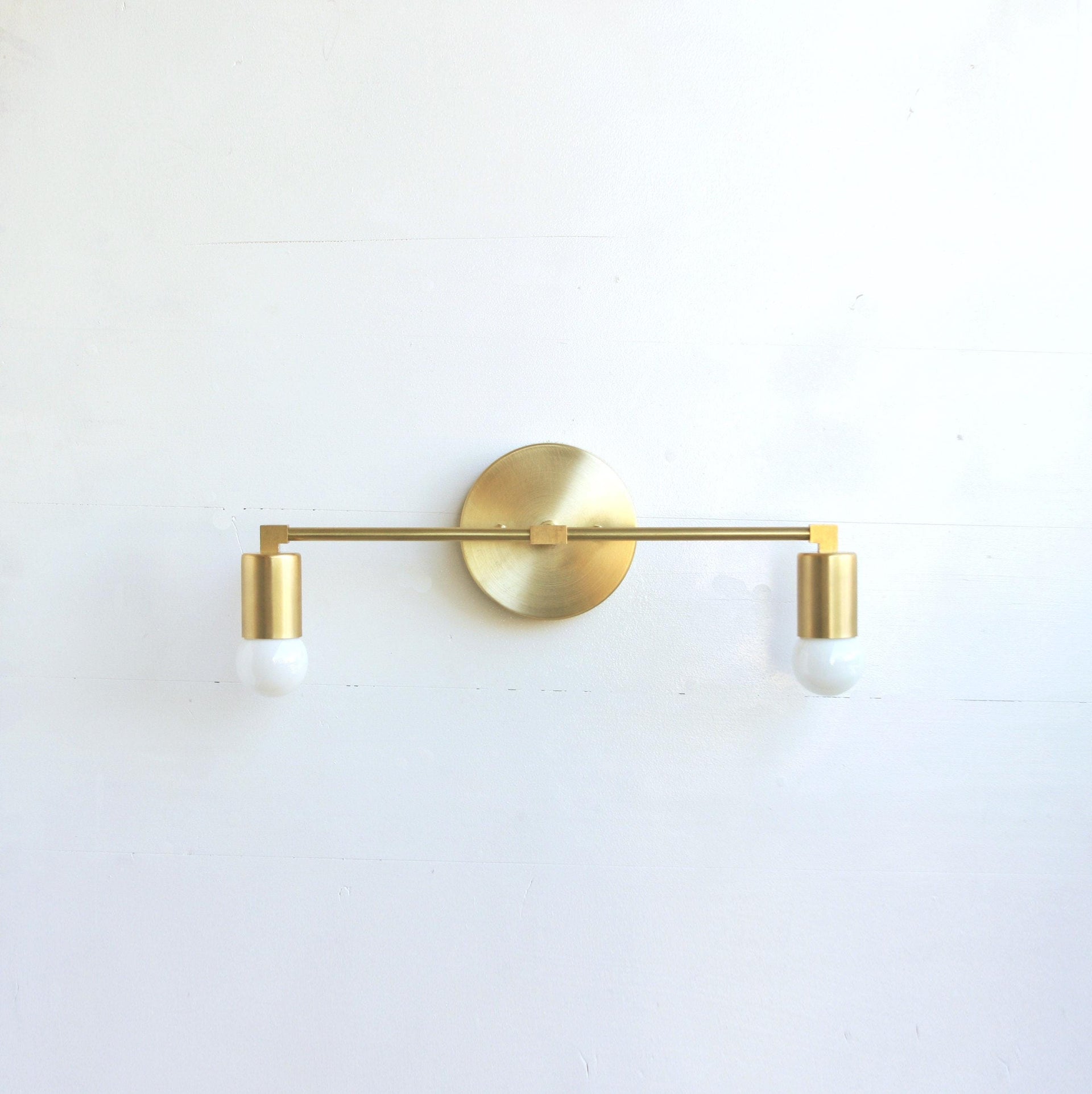 Solid Brass Wall Sconce  light, Modern  Brass Wall Sconce  light, Mid Century Sconce Light, UL Listed, No.0354