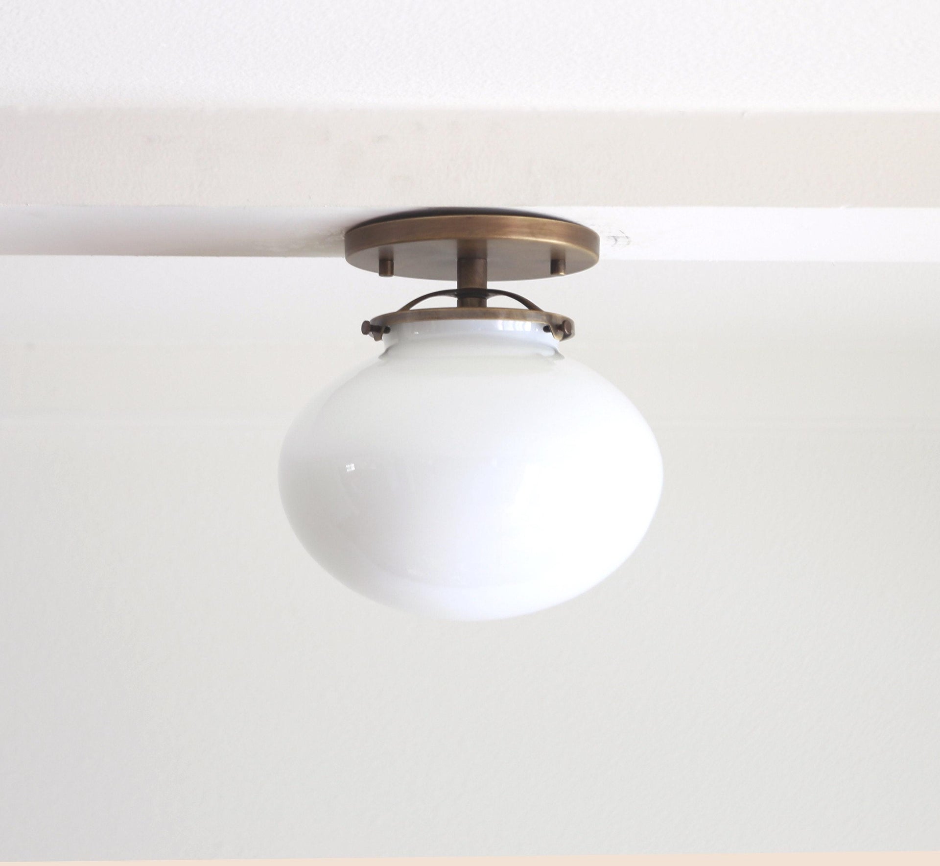 Flush Mount Ceiling Light Fixture - Schoolhouse Ceiling Light -UL Listed, No.0482