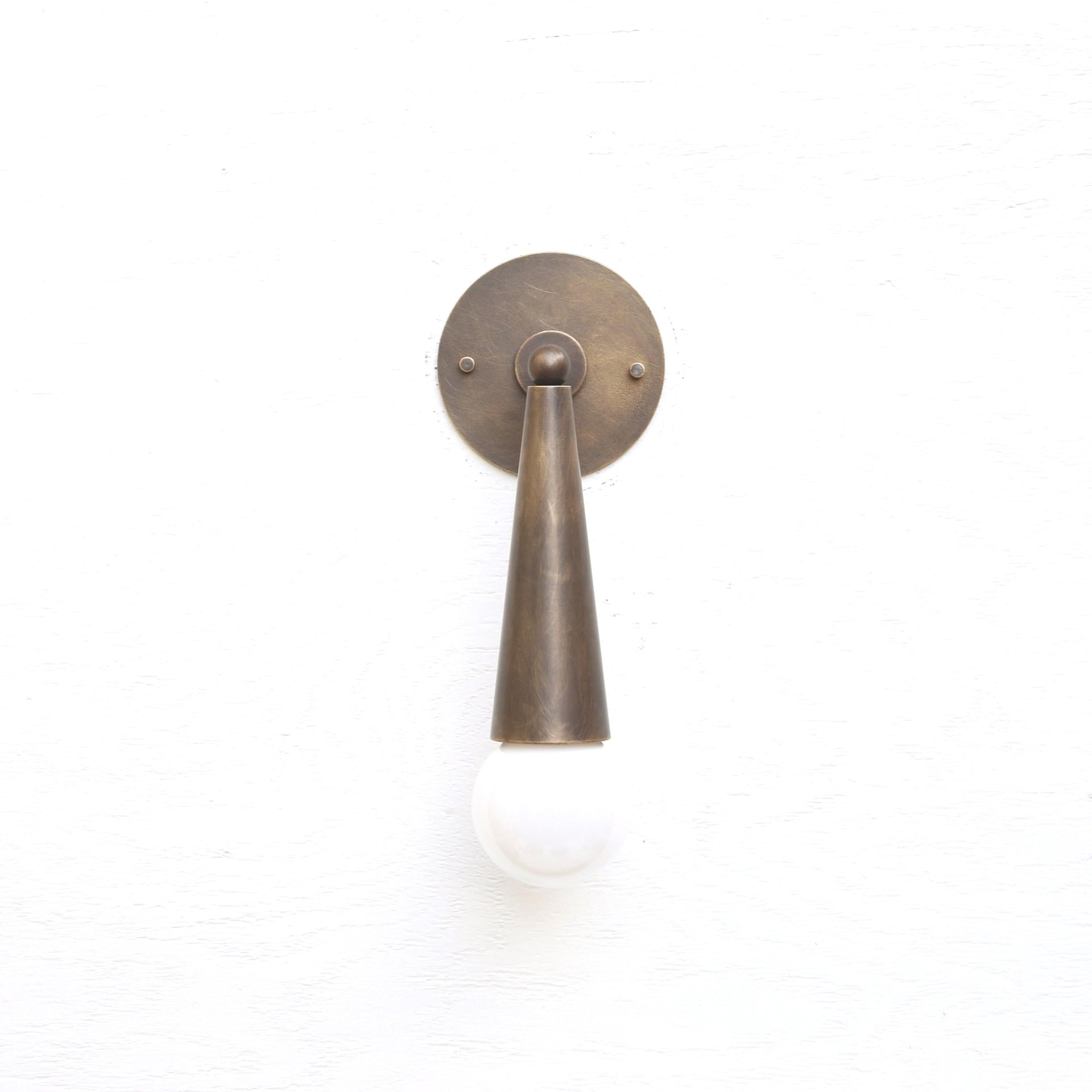 Brass Wall Sconce light - Casting Brass Wall Sconce Light - Minimal Sconce Light, UL Listed No.0124