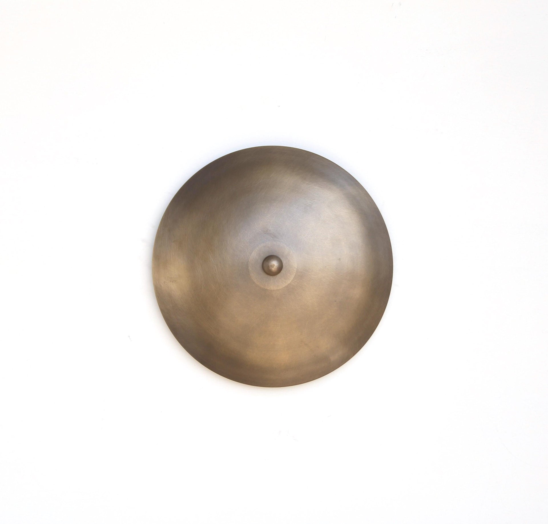 Brass Wall Sconce - Brass disc wall scone, UL Listed No.0348