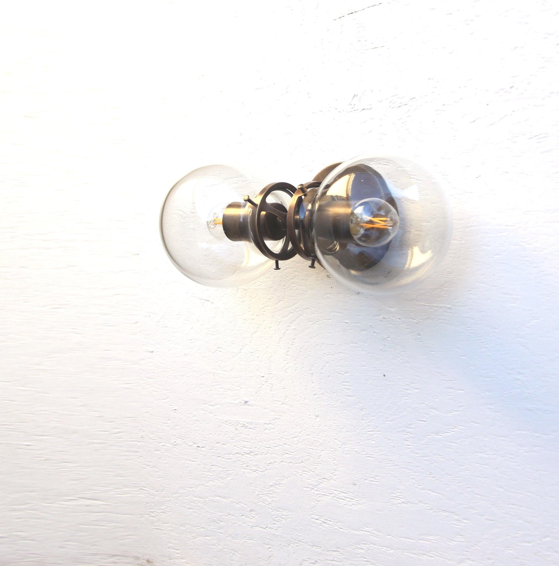 Bathroom Vanity, Vanity Fixture, Mid Century Brass Wall Sconce  light, UL Listed, No.0220