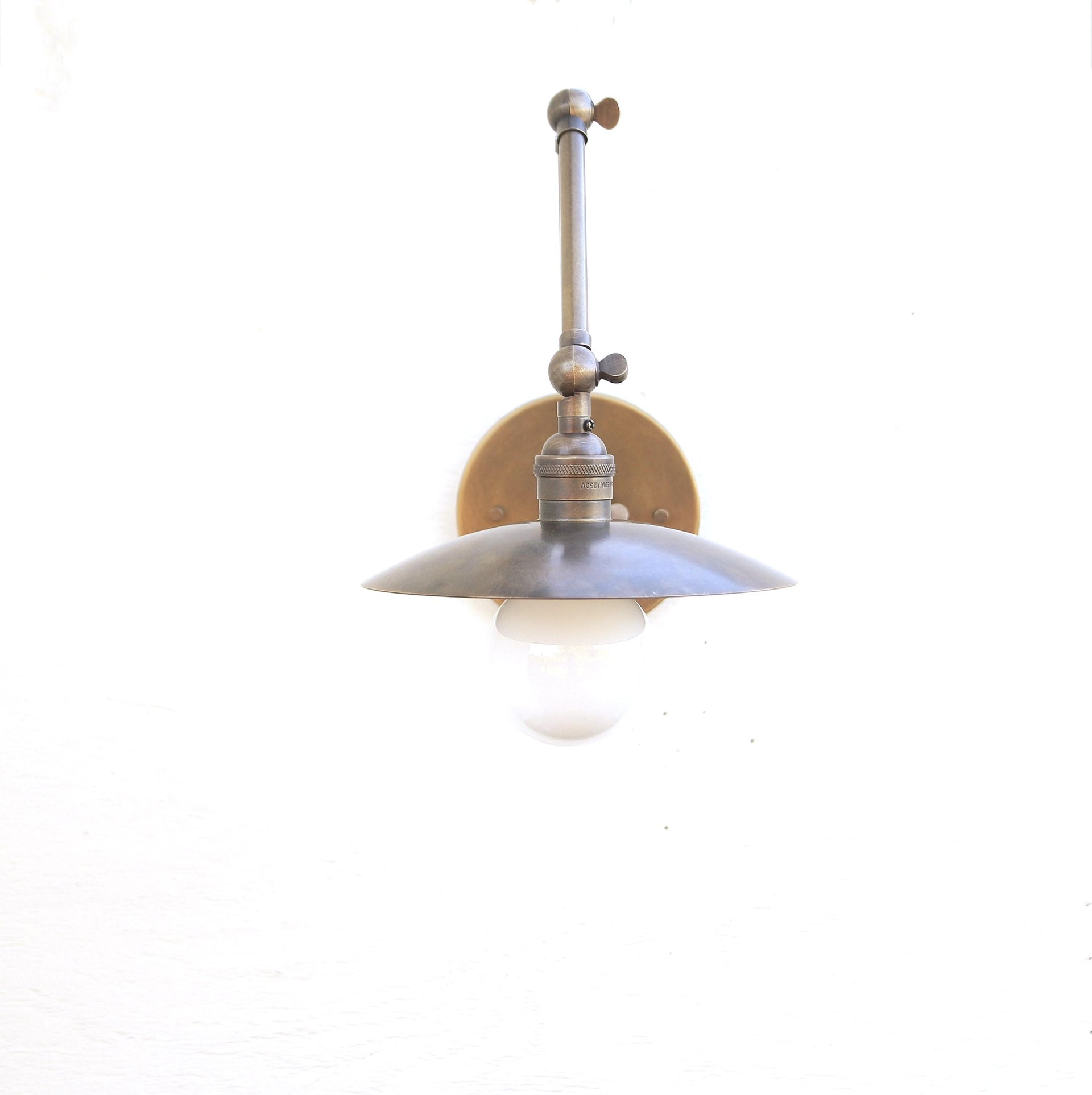 Brass Adjustable Wall Sconce light, Brass Swivel Wall Sconce light, UL Listed No.0295