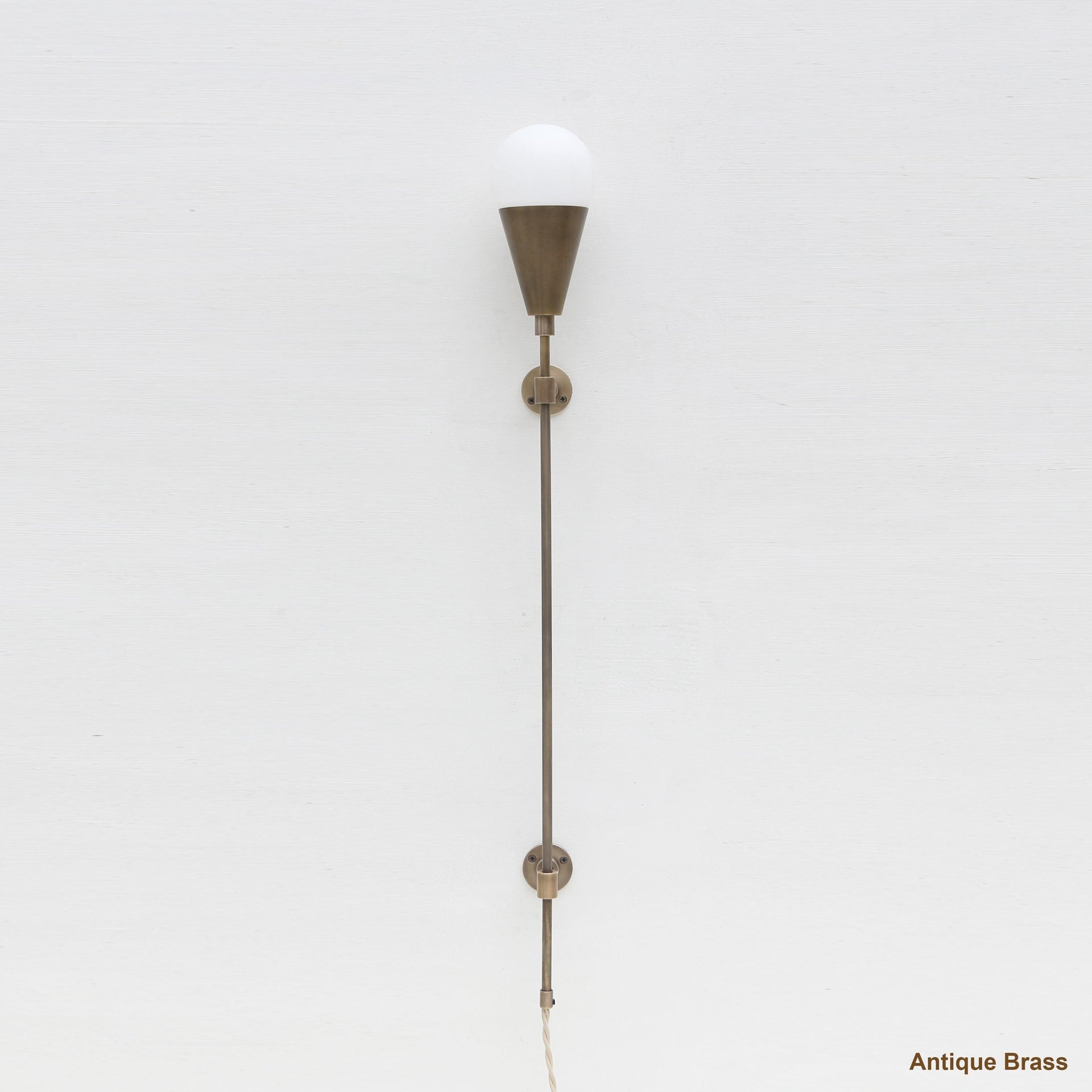 Plug-in Brass Wall Sconce light, Modern brass light, Wall sconce light, Minimal Sconce Light, UL Listed No.0813