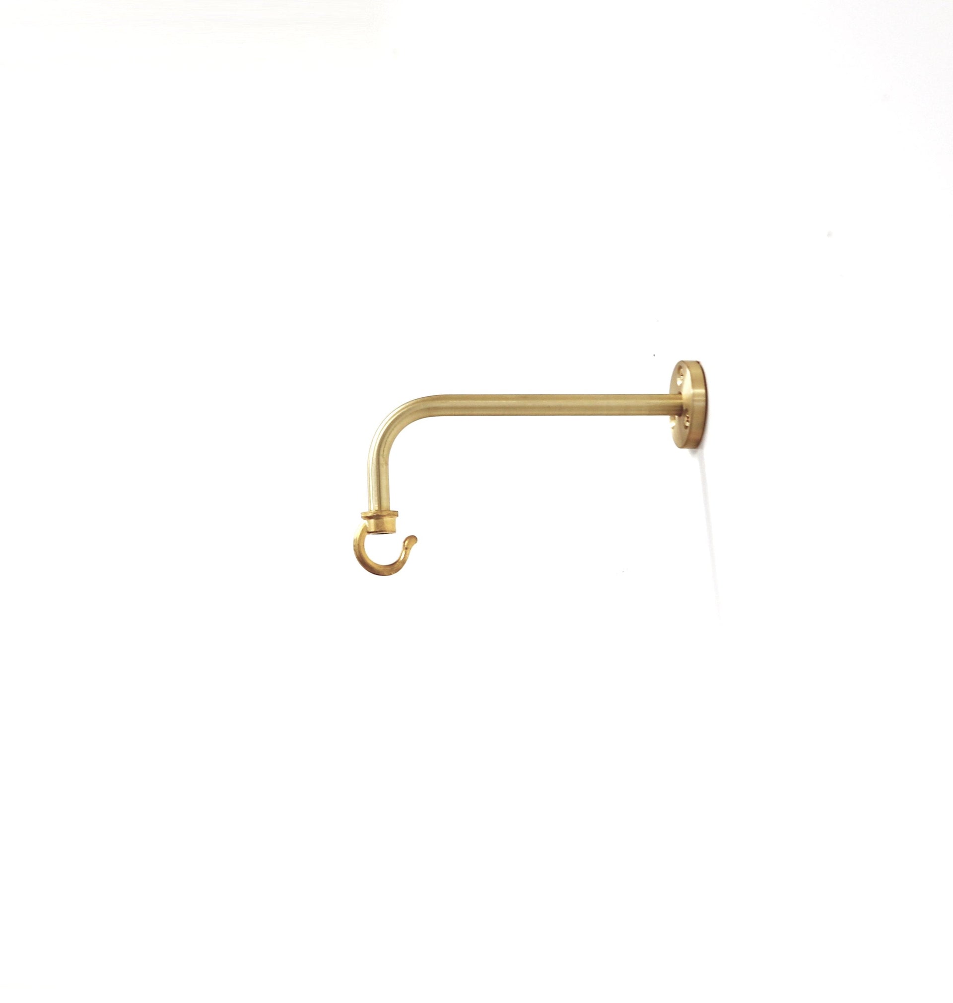 Solid brass planter hanger - Brass wall hanger - Brass wall hook - Brass planter hook - Brass hanging plant bracket hook, NO.0150