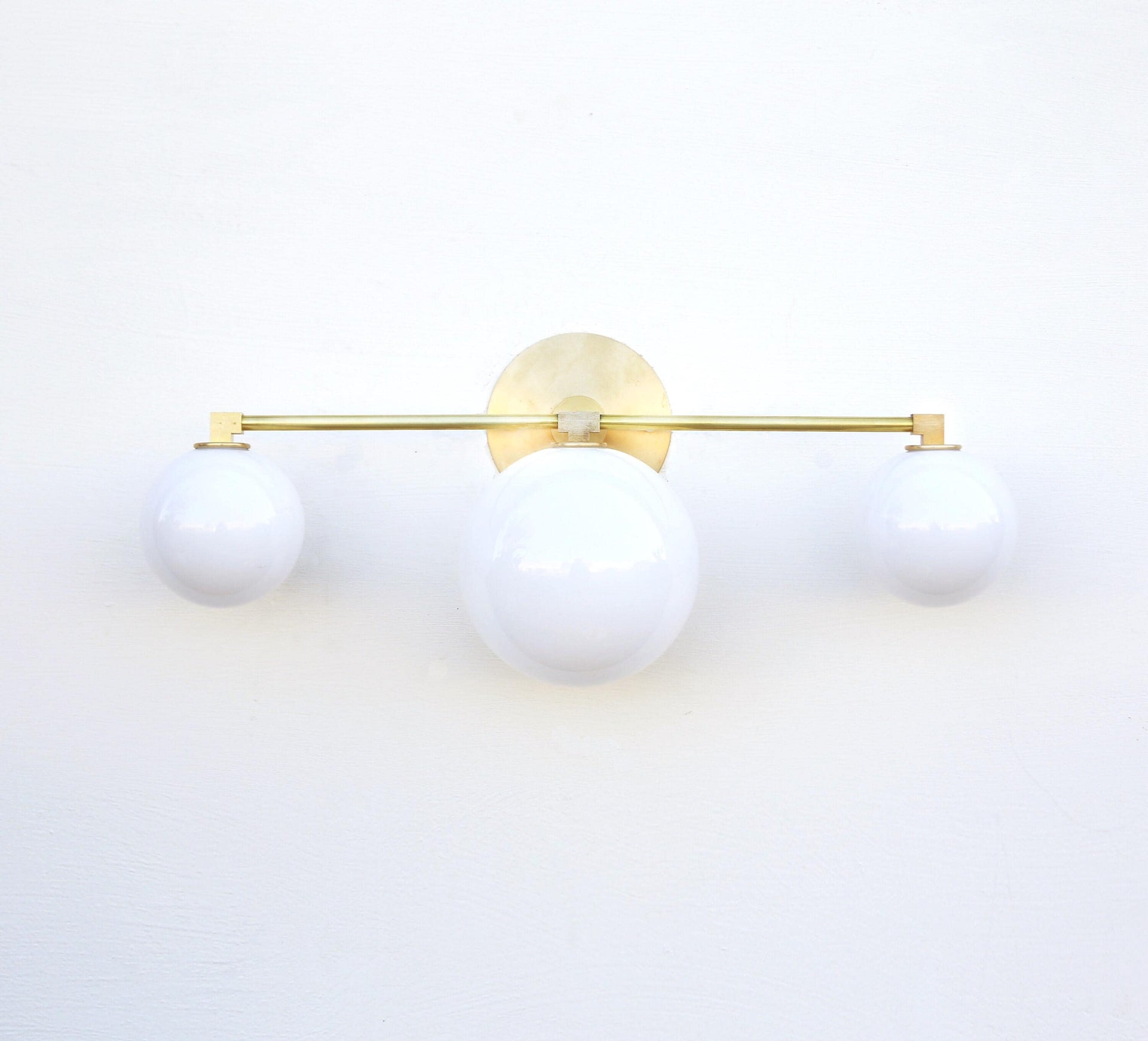 Bathroom Vanity, Vanity Fixture, Mid Century Brass Wall Sconce  light, UL Listed, No.0246