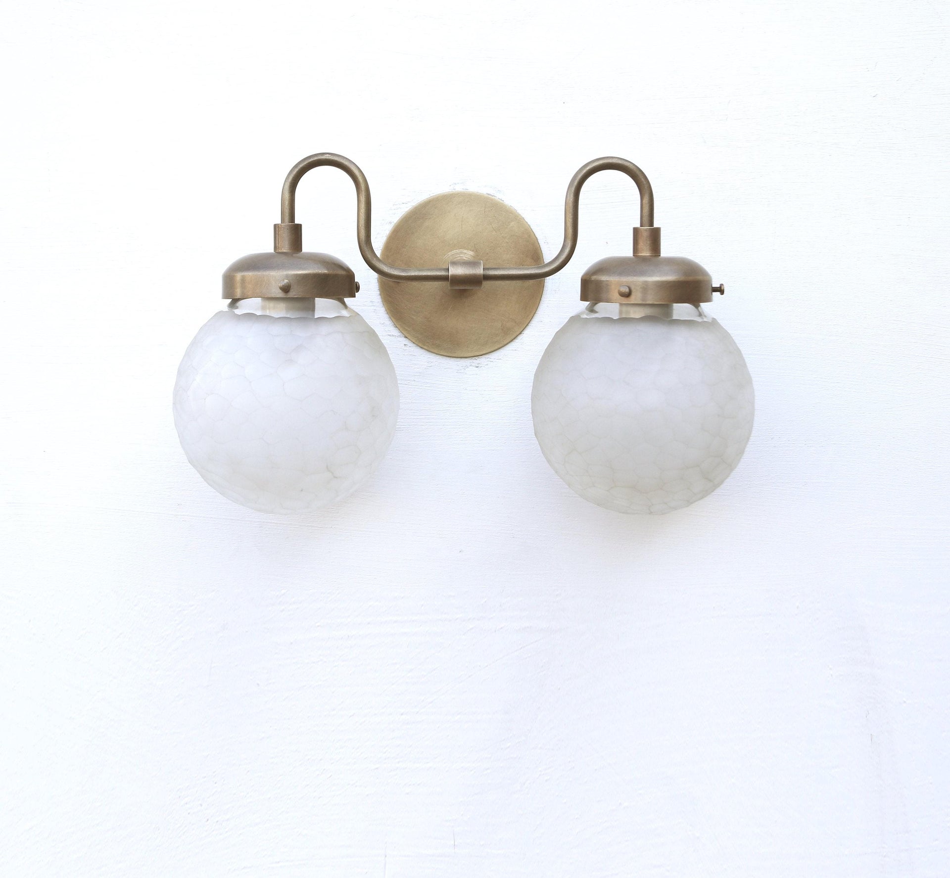 Bathroom Vanity, Vanity Fixture, Mid Century Brass Wall Sconce light, UL Listed No.0307