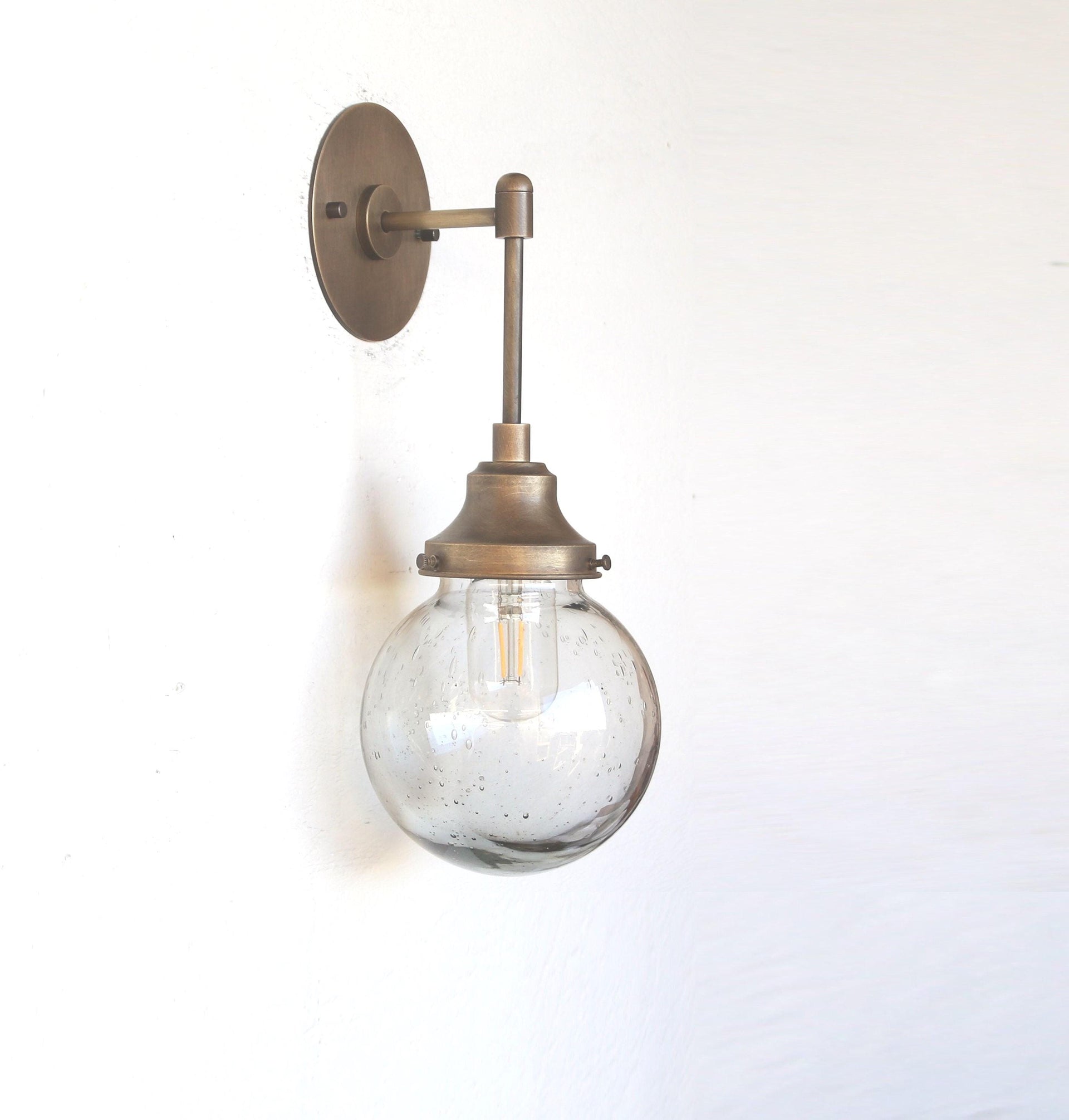 Wall Sconce Light, Mid Century Brass Wall Sconce light, UL listed No.0172