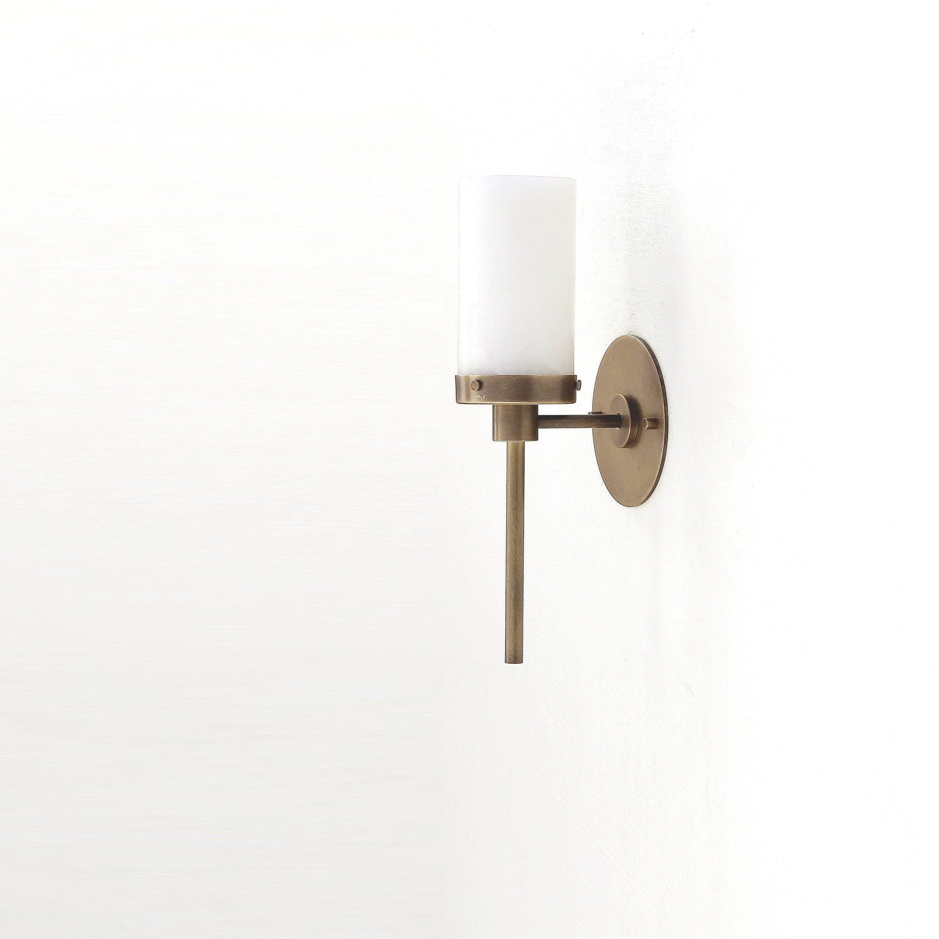 Brass  Wall Sconce light - Brass Wall Sconce Light- Brass Wall Sconce with Alabaster Shade, UL Listed, No.0408