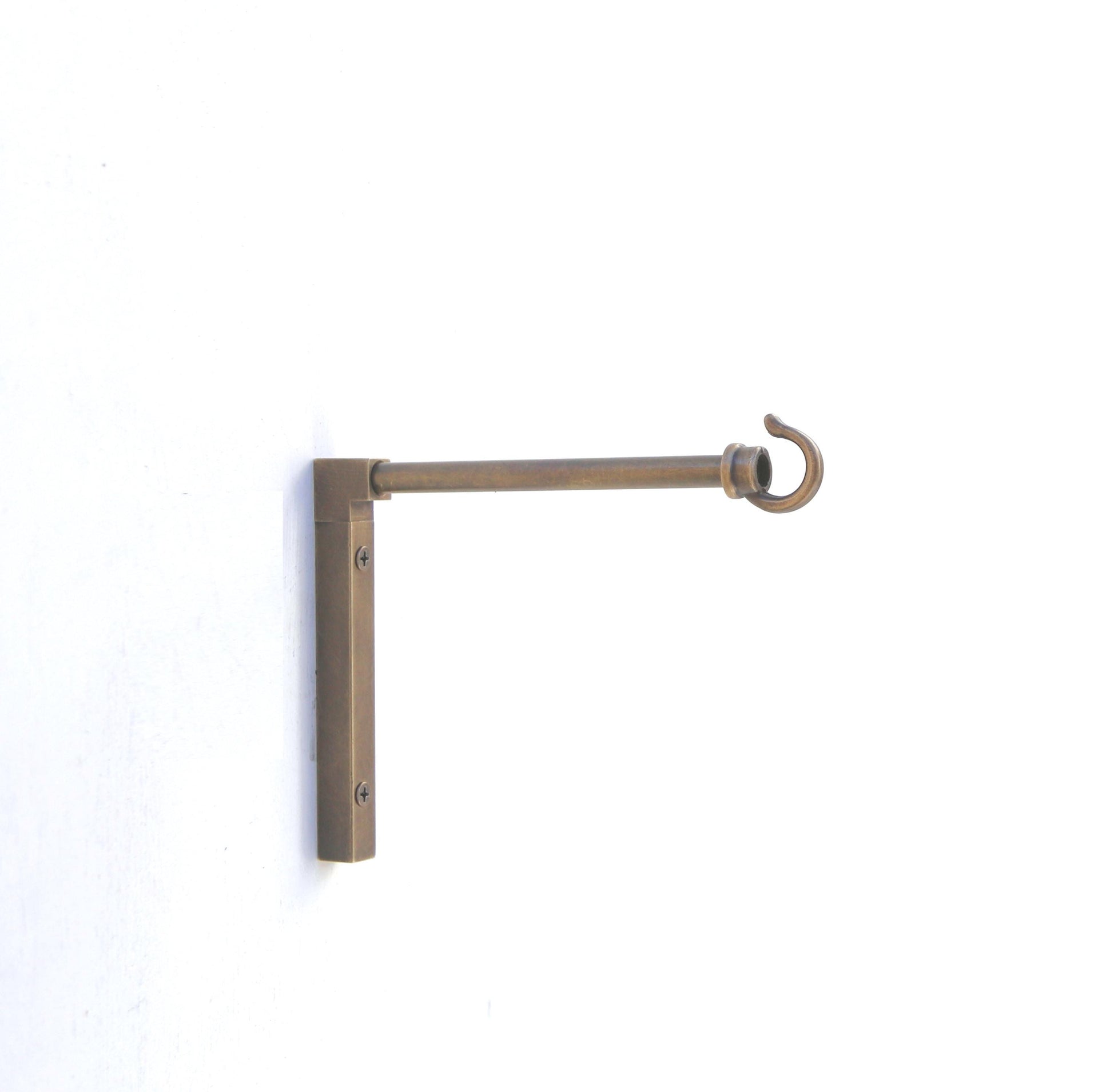 Solid brass planter hanger - Brass wall hanger - Brass wall hook - Brass planter hook - Brass hanging plant bracket hook, No.1524