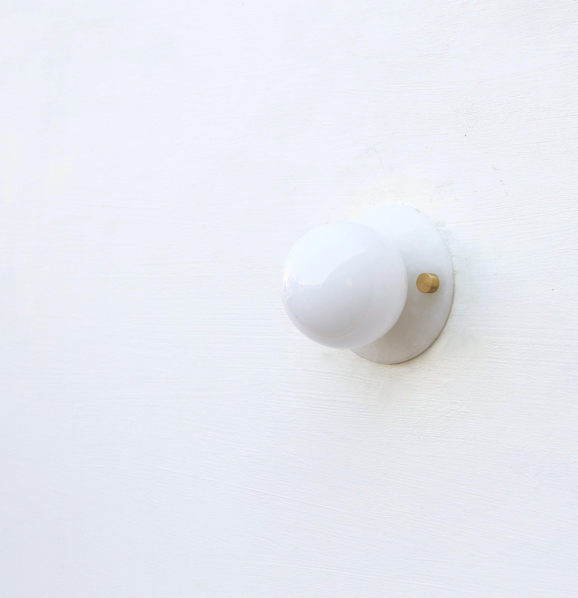 Wall Sconce light, Flush mount Ceiling Light, Mid Century Wall Sconce, Ceiling Light with white glass shade PPQ4 No.0030