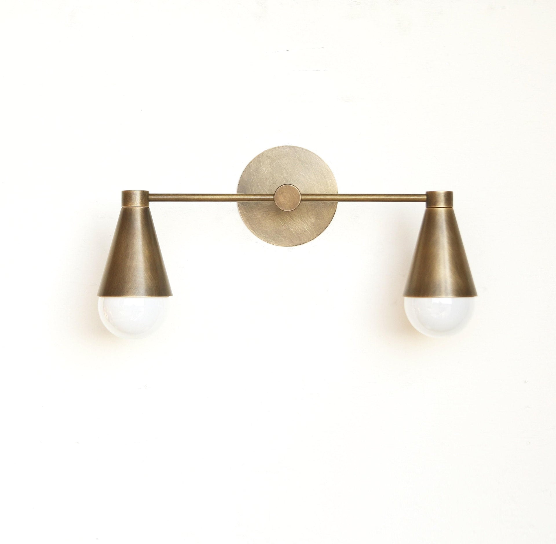 Brass Wall Sconce light, Modern brass light, Un-lacquered brass wall sconce light, Minimal Sconce Light, UL listed No.0503