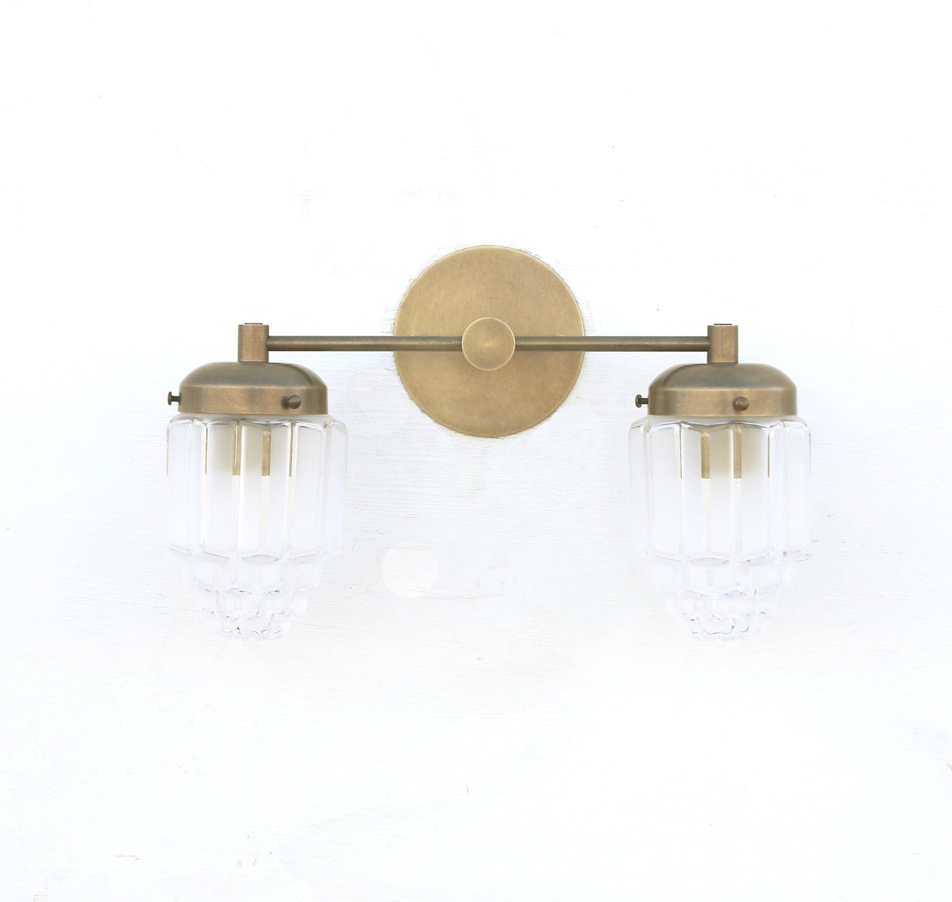 Bathroom Vanity, Vanity Fixture, Mid Century Brass Wall Sconce  light, UL Listed, No.0388