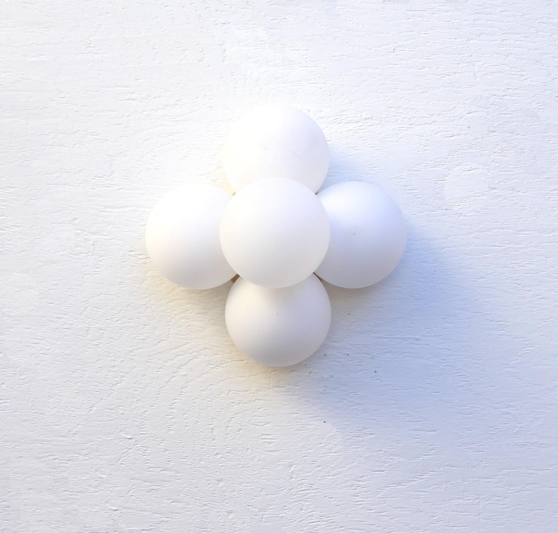 Wall Sconce Flush Ceiling Light, Wall Sconce Ceiling Light with white glass shades Cloud Light, UL Listed No.0036