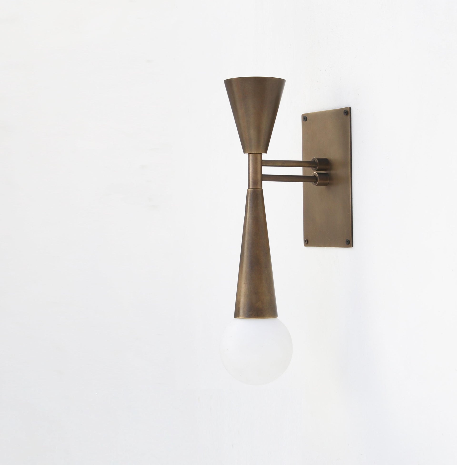 Brass Wall Sconce light, Modern brass light, Industrial style brass wall sconce light, UL Listed, No.0064
