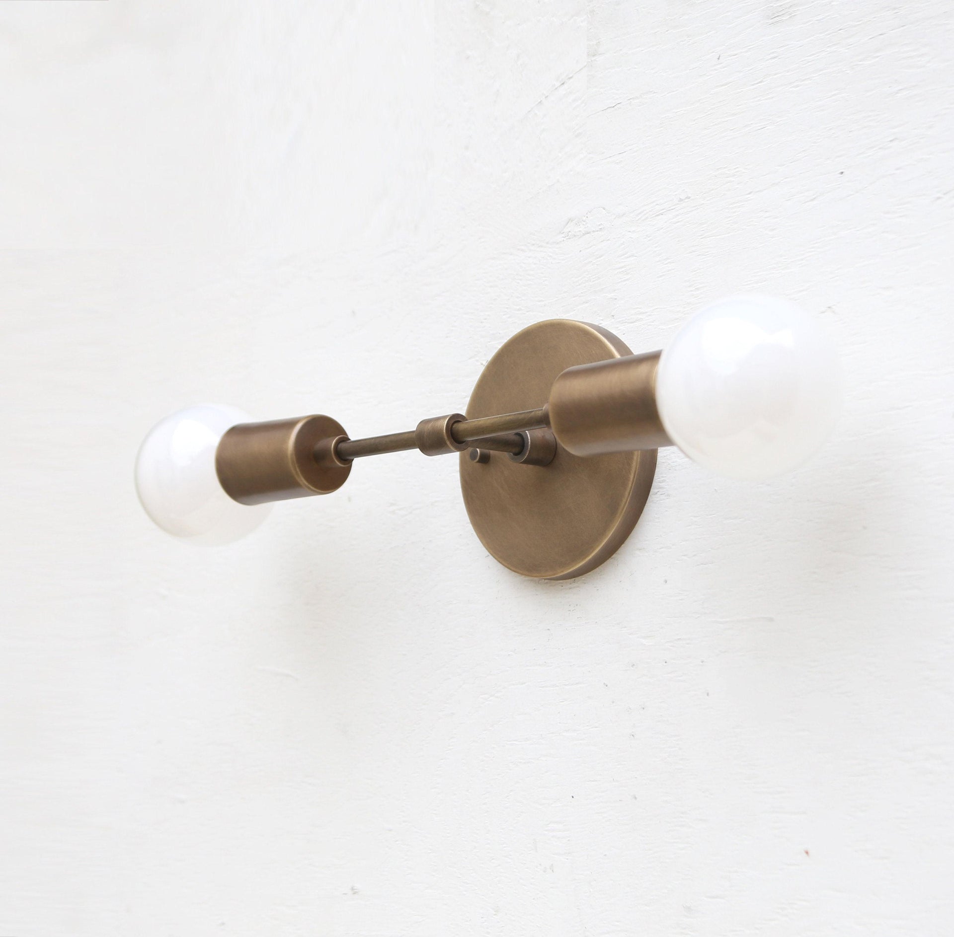 Solid Brass Wall Sconce  light, Modern  Brass Wall Sconce  light, Mid Century Sconce, UL Listed No.0083