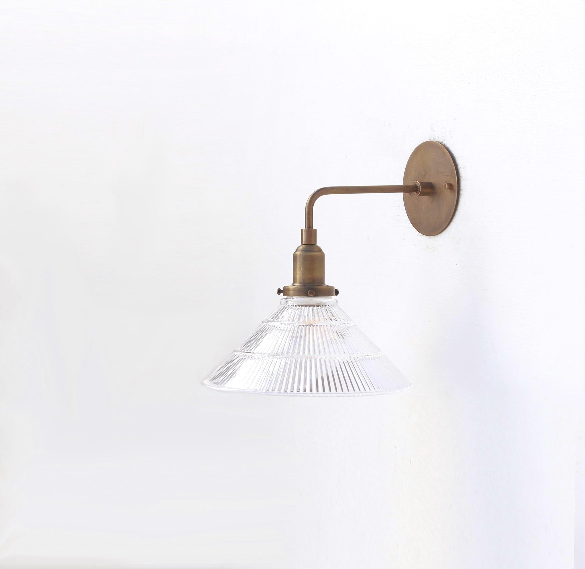 Industrial Wall Sconce light, Wall Sconce light, Aged Brass Wall Sconce Light, UL Listed No.0390