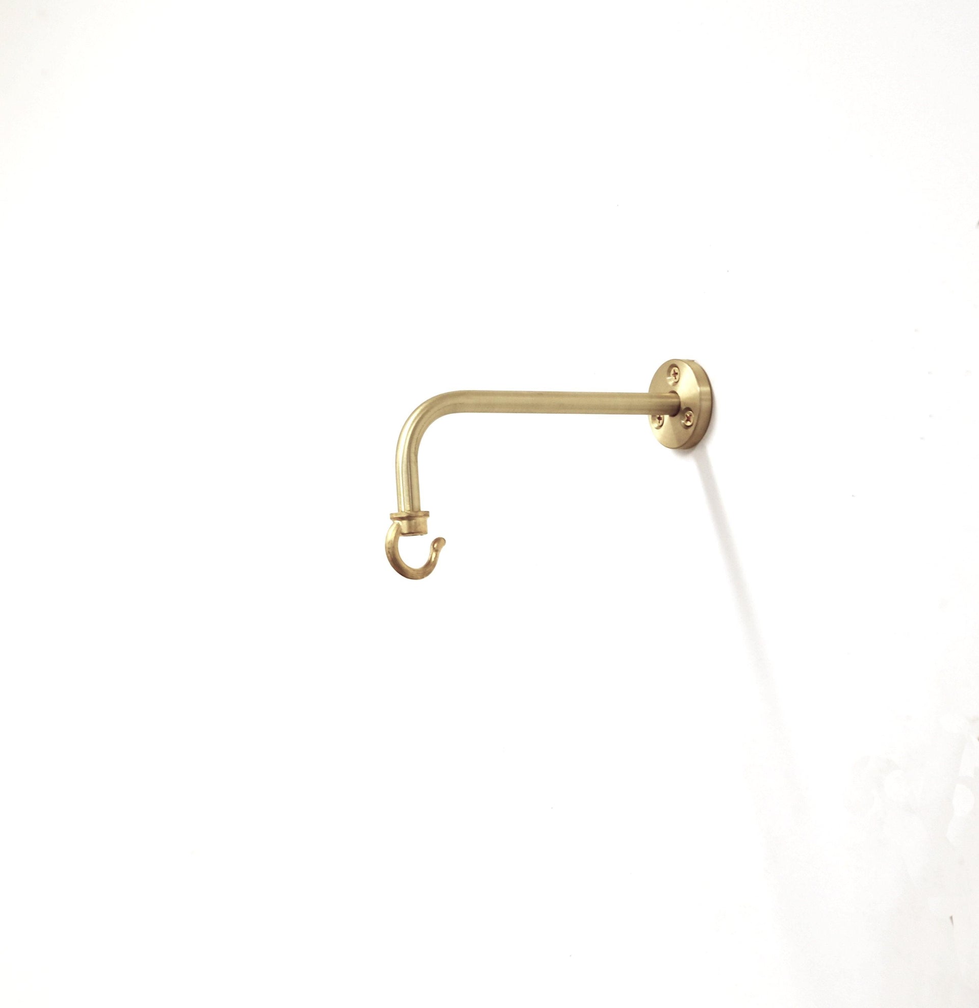 Solid brass planter hanger - Brass wall hanger - Brass wall hook - Brass planter hook - Brass hanging plant bracket hook, NO.0150