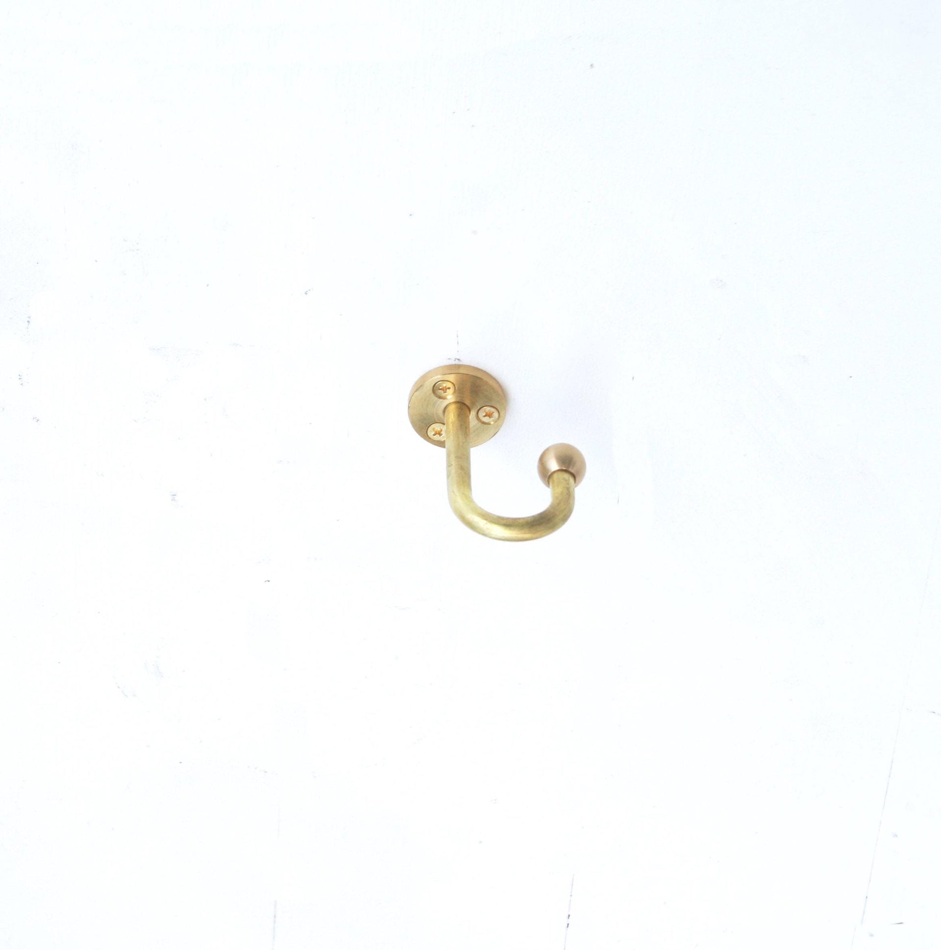 Modern Brass Ceiling Hook - Brass Planter Hook - Brass Plant Hanger - Brass Ceiling Hook, No.0152