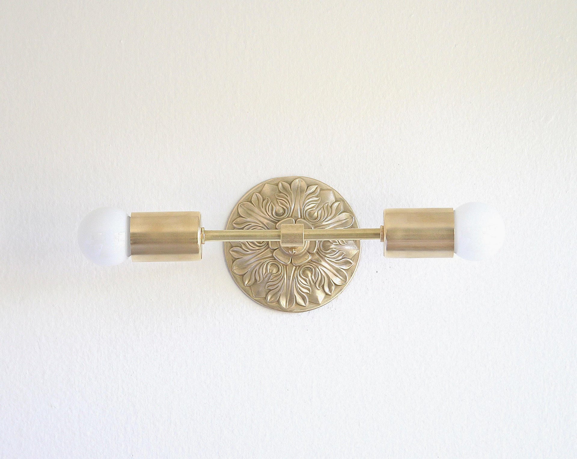 Polished and buffered Solid casting Brass Wall Sconce light /Ceiling Flush Mount light, UL Listed, No.0084