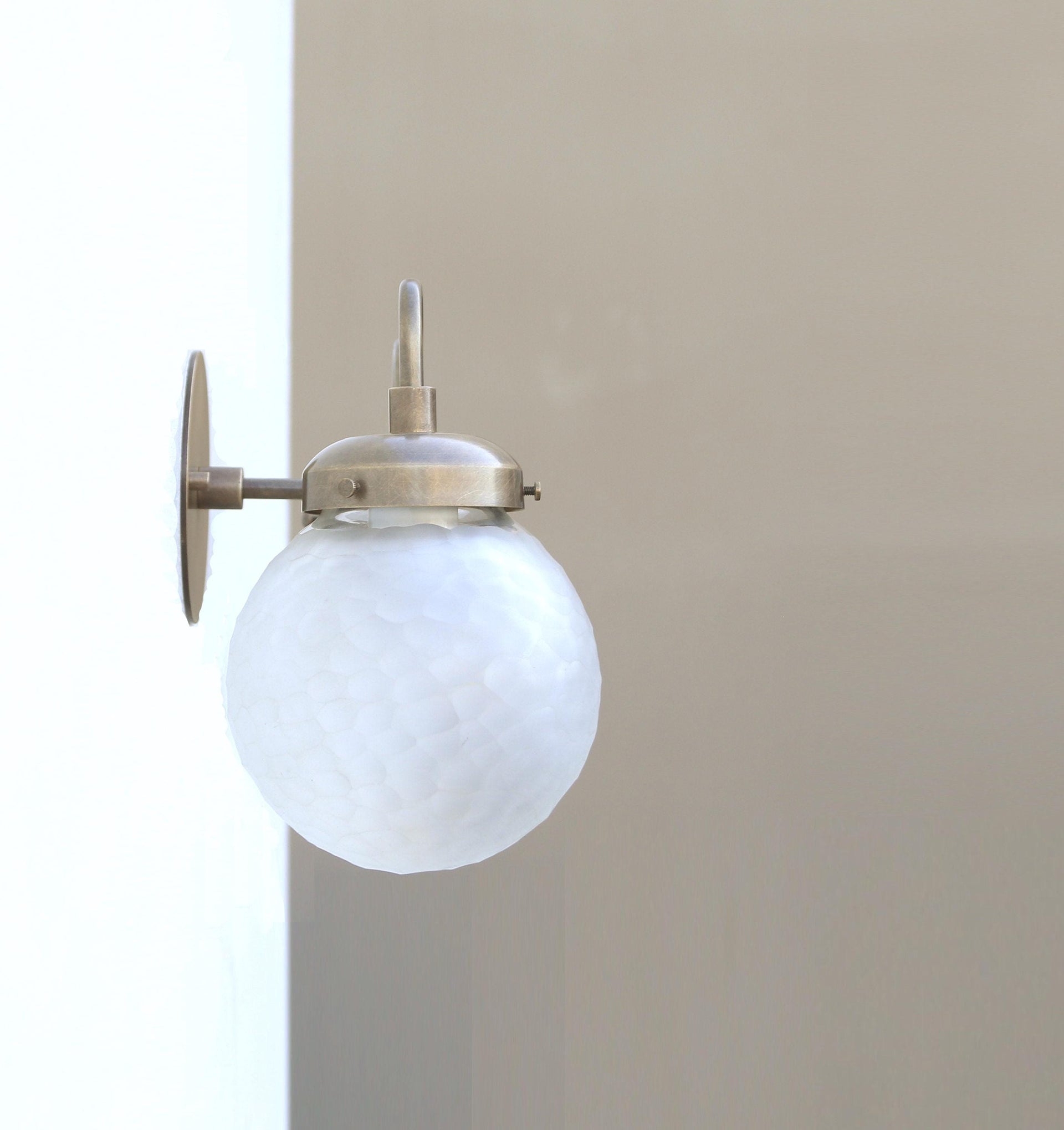 Bathroom Vanity, Vanity Fixture, Mid Century Brass Wall Sconce light, UL Listed No.0307