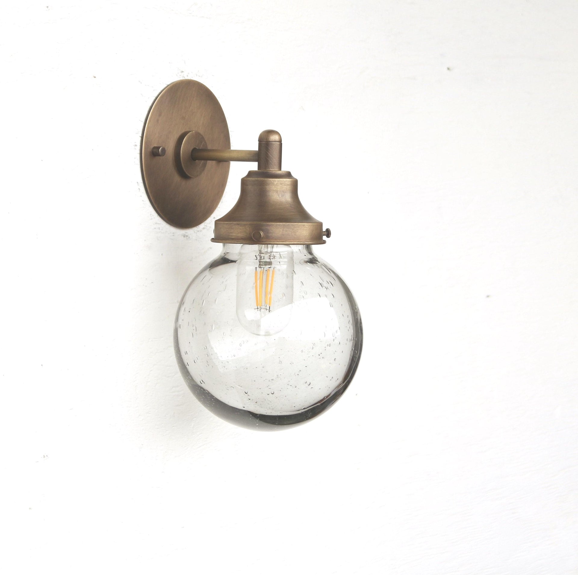 Wall Sconce Light, Mid Century Brass Wall Sconce light, UL listed No.0172