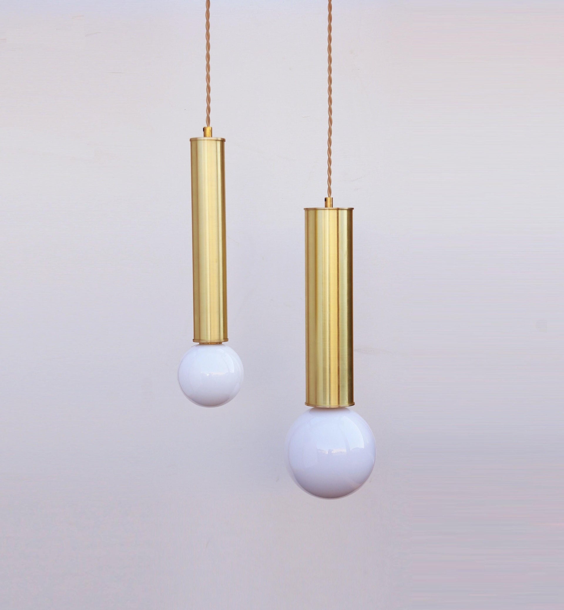 Brass Pendant light - Kitchen Island light - Pendant light, PPQL, UL Listed No.0414