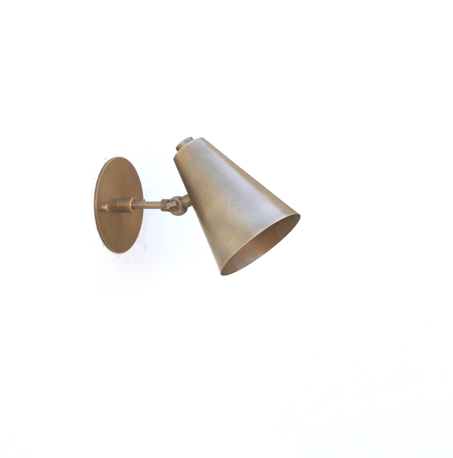 Brass Wall Sconce light, Modern brass light, Aged Brass Wall Sconce light, Adjustable Brass Light, UL Listed No.0380