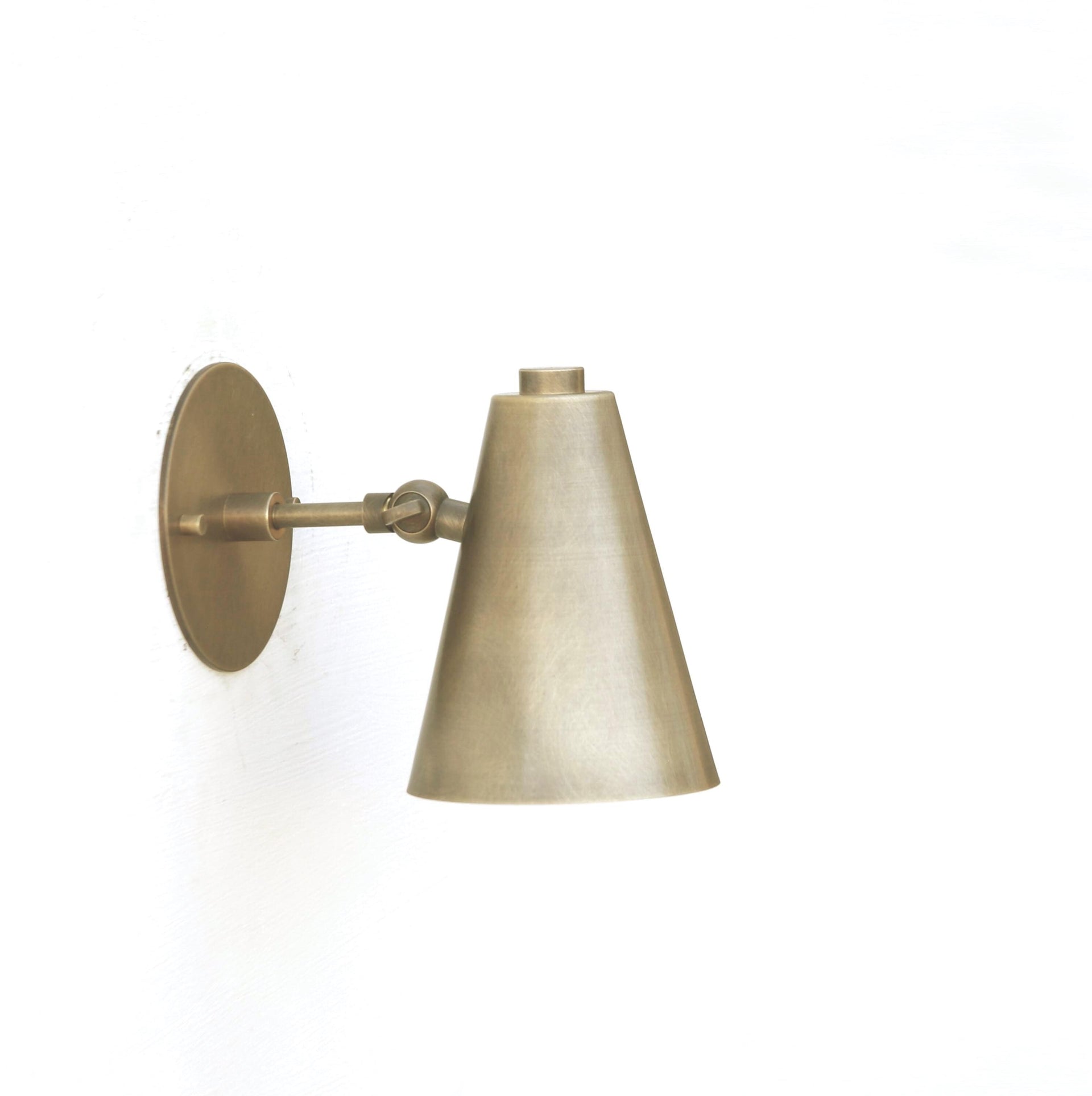 Brass Wall Sconce light, Modern brass light, Aged Brass Wall Sconce light, Adjustable Brass Light, UL Listed No.0380