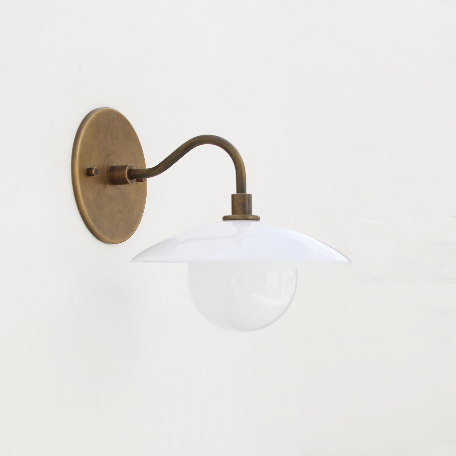 Brass Wall Sconce - Brass light with brass shade - Minimal Sconce Light, PPQ-4, UL Listed No.0197