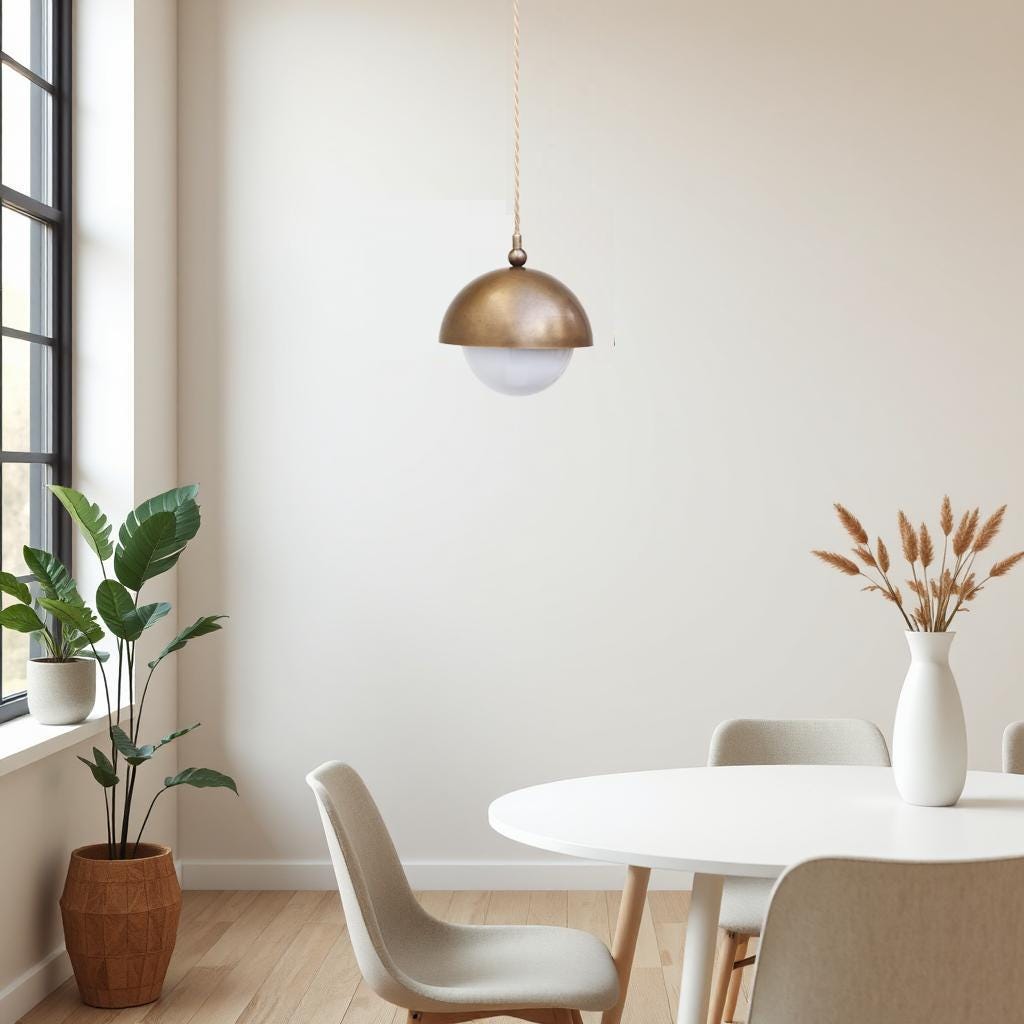 Brass Pendant light -  Kitchen Island light, UL Listed, PPQ6  No.0504