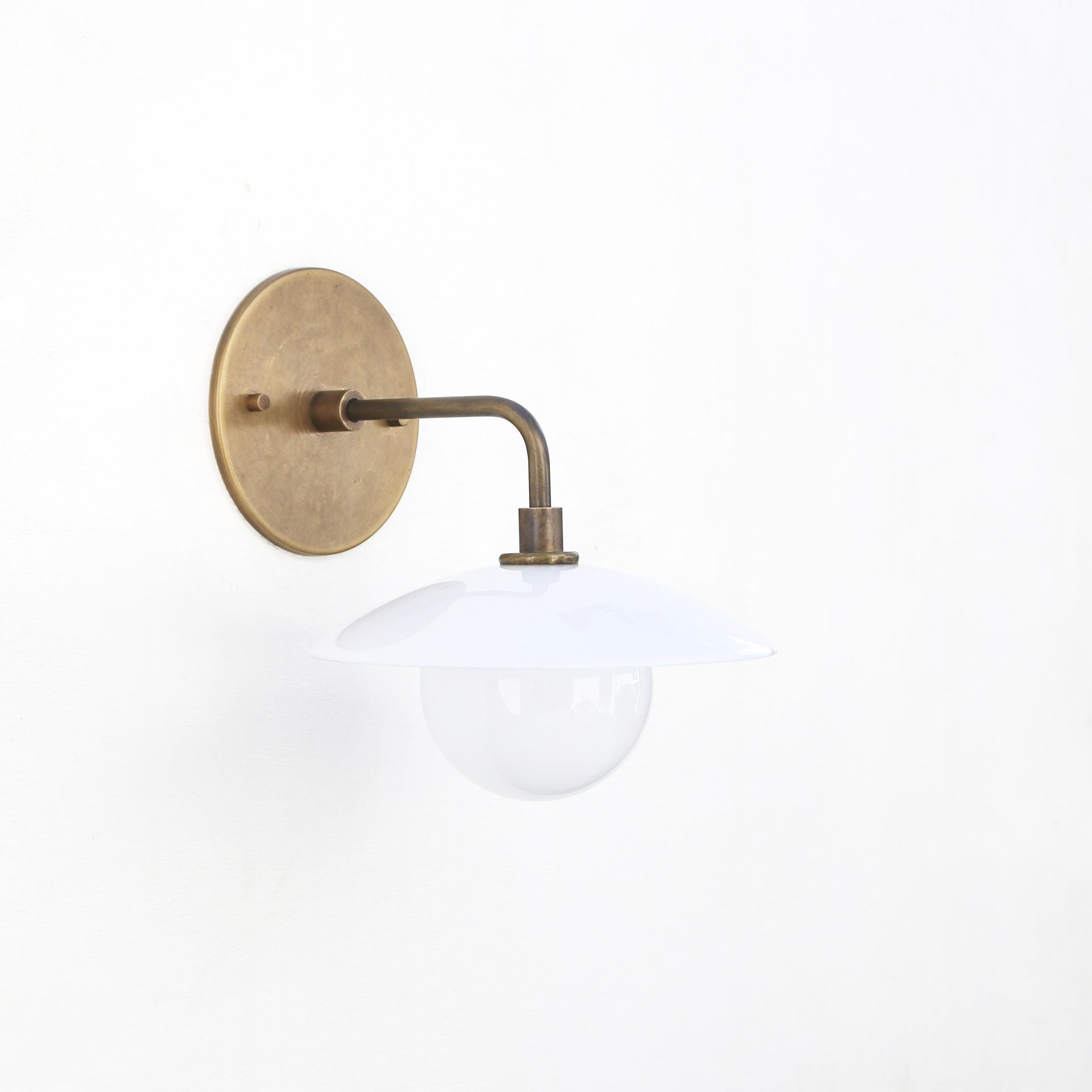 Brass Wall Sconce - Brass light with brass shade - Minimal Sconce Light, PPQ-4, UL Listed No.0199