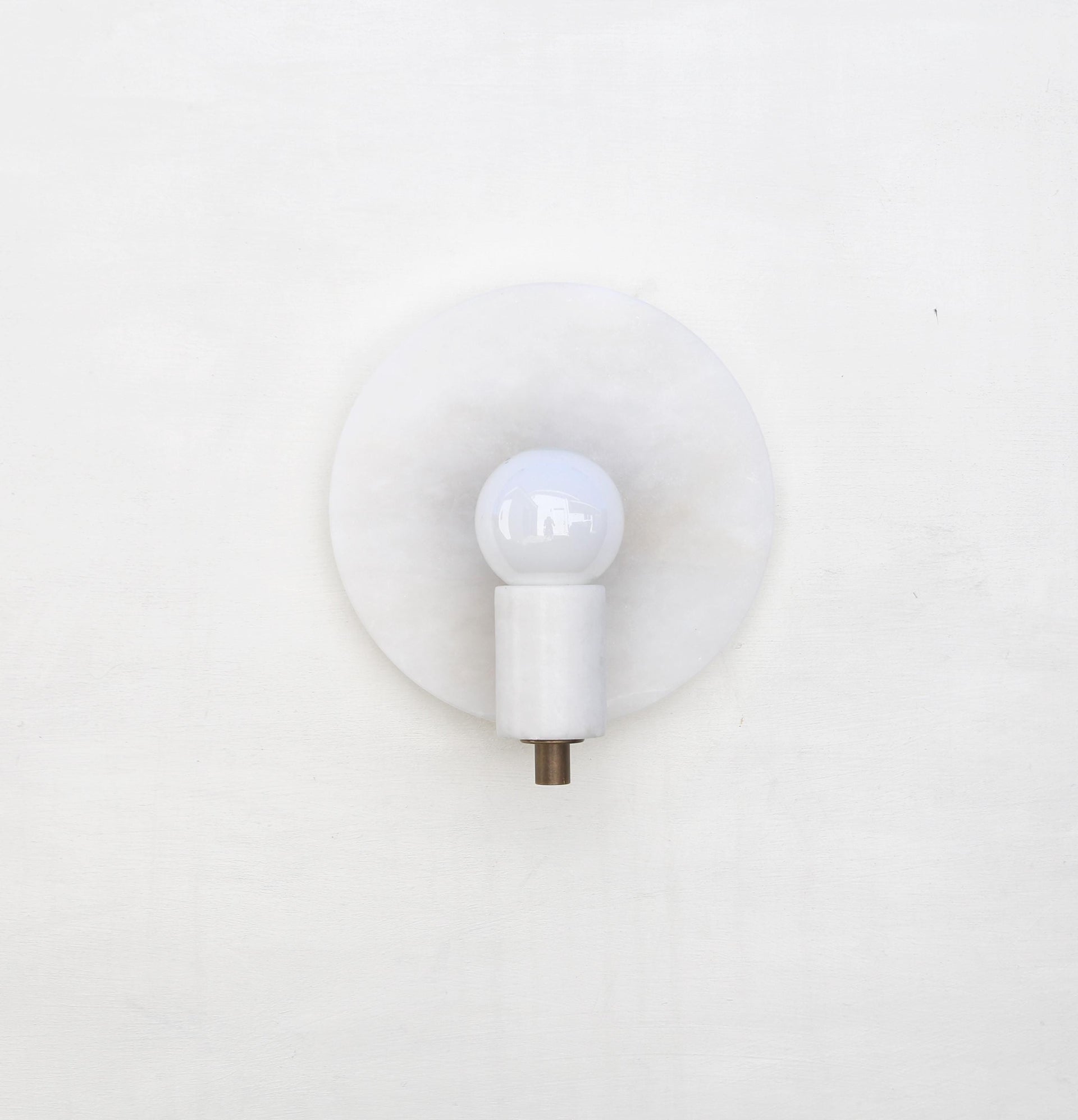 Brass Wall Sconce light - Wall Sconce Light - Brass Wall Sconce with Alabaster Shade, UL listed No.0201