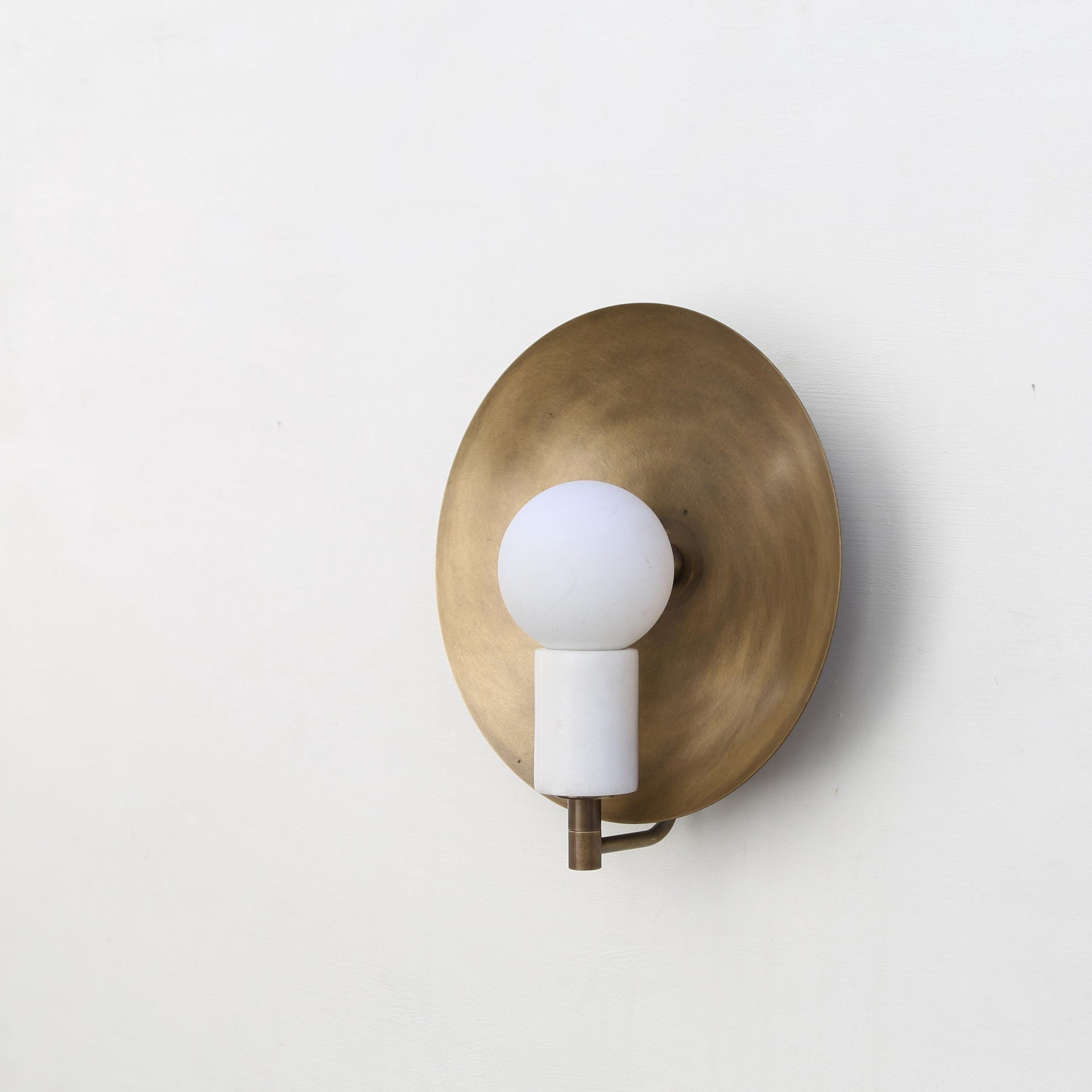 Brass Wall Sconce light - Wall Sconce Light - Brass Wall Sconce with brass Shade, UL listed No.0210