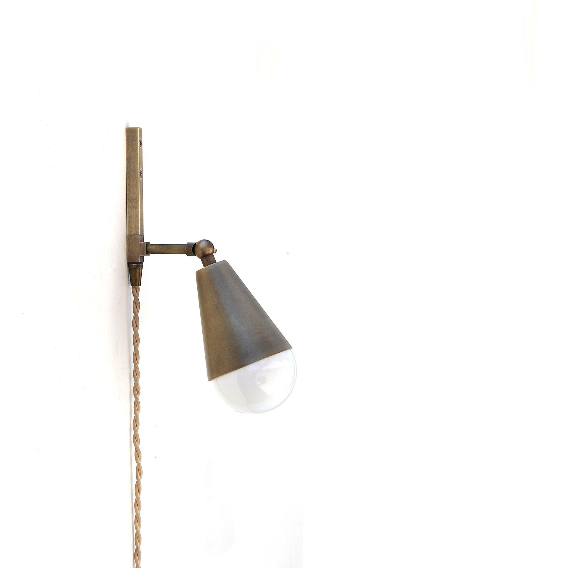 Adjustable Plug-in  Wall Sconce Light, Minimalist Plug-in Wall Sconce Light, No.0263